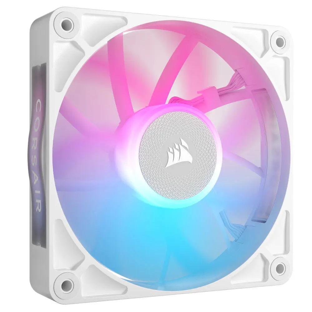 Corsair iCUE LINK RX120 RGB Series, Ventola PWM - 120mm, Bianco
