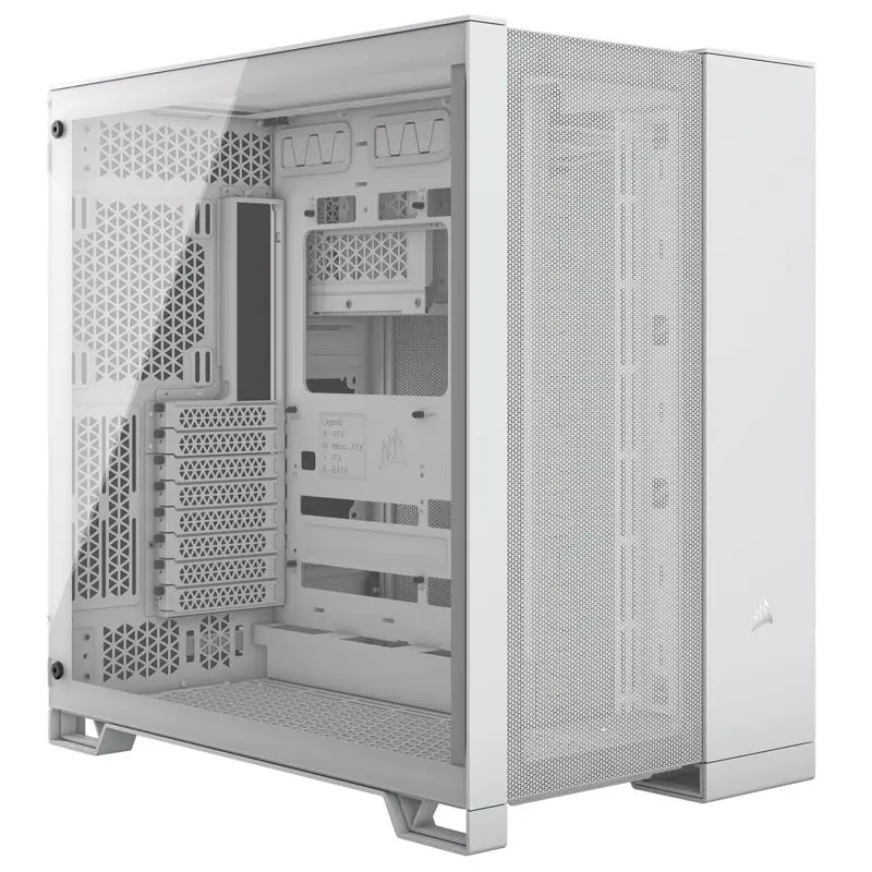 Corsair 6500D Airflow, Vetro Temperato - Bianco