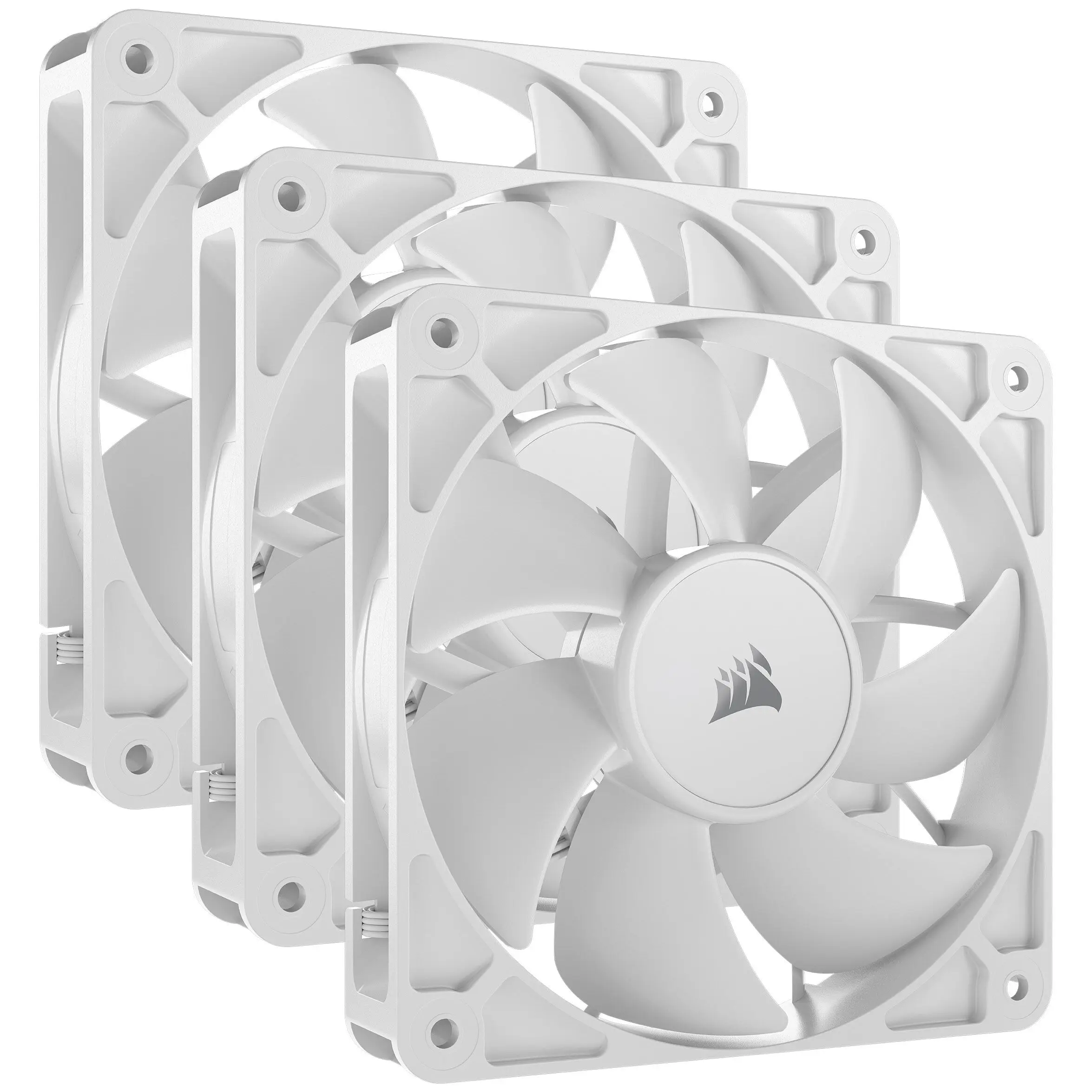 Corsair RS120, Ventola PWM - 120mm, 3 Ventole - Bianco