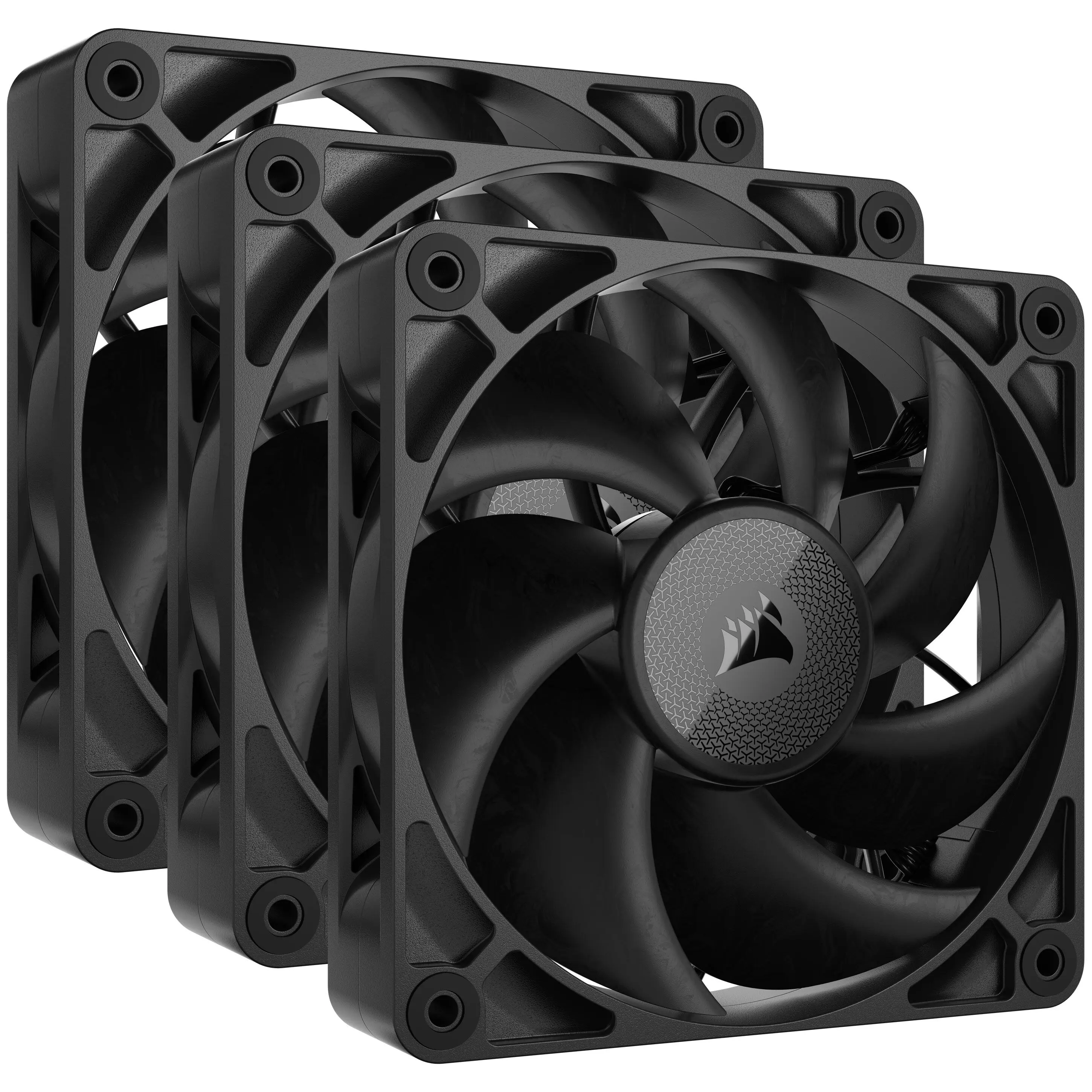 Corsair iCUE LINK RX120 MAX, Ventola PWM - 120mm Thick Fan, Triple Fan Kit - Nero