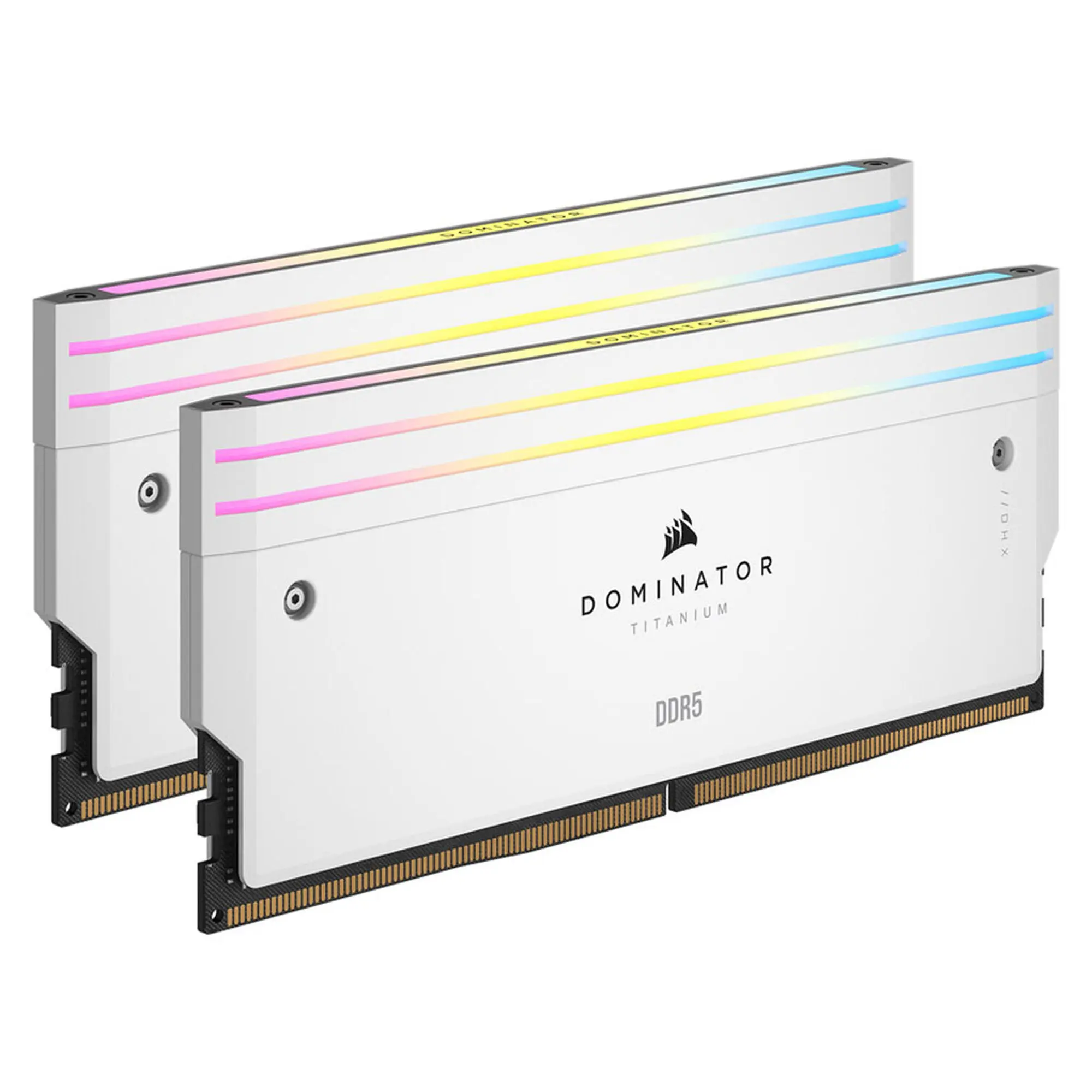 Corsair Dominator Titanium RGB DDR5 6000MHz C30, Bianco - 64GB (2x32GB) AMD EXPO