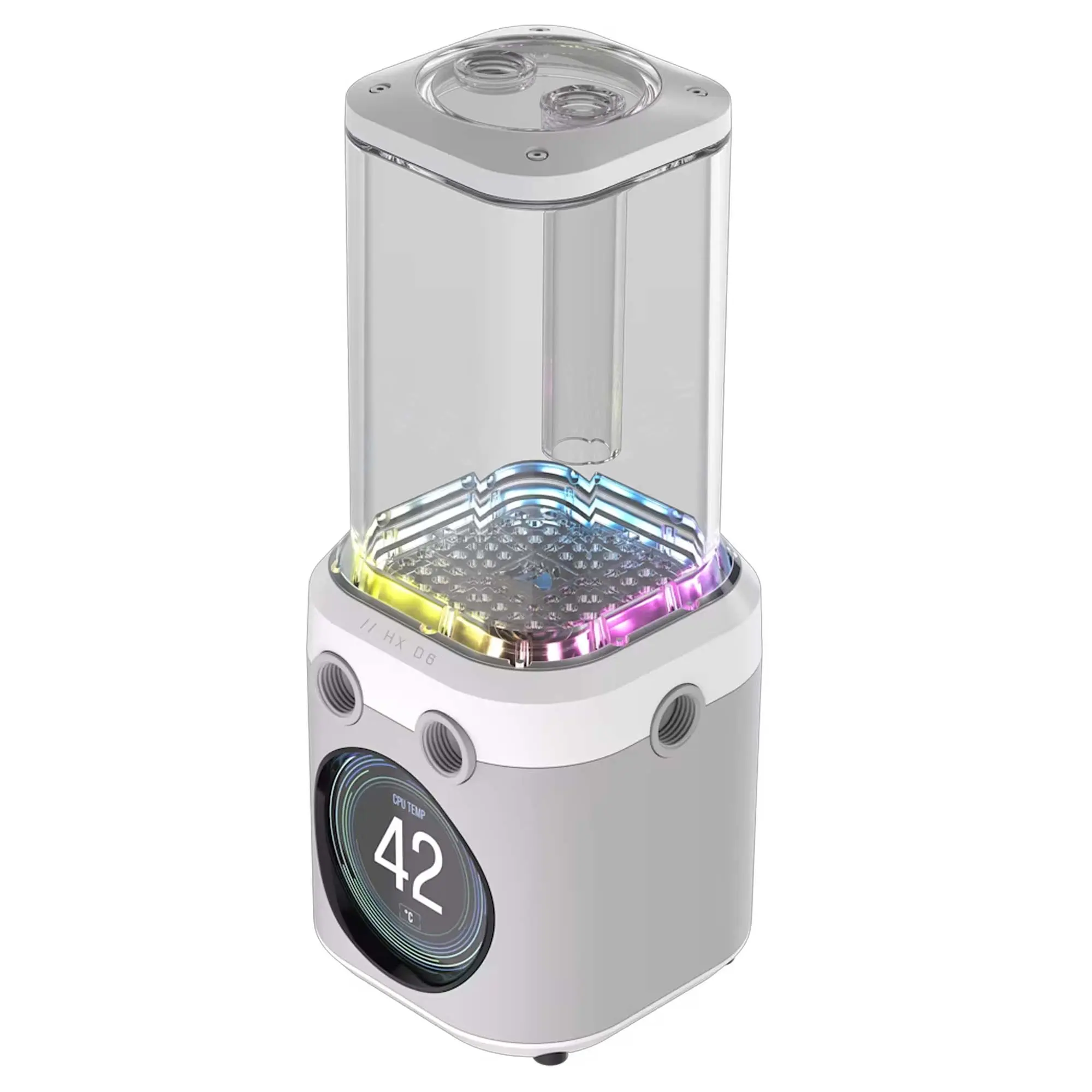 Corsair iCue Link XD6 RGB LCD Elite Pompa/Tanica Combo - Bianco