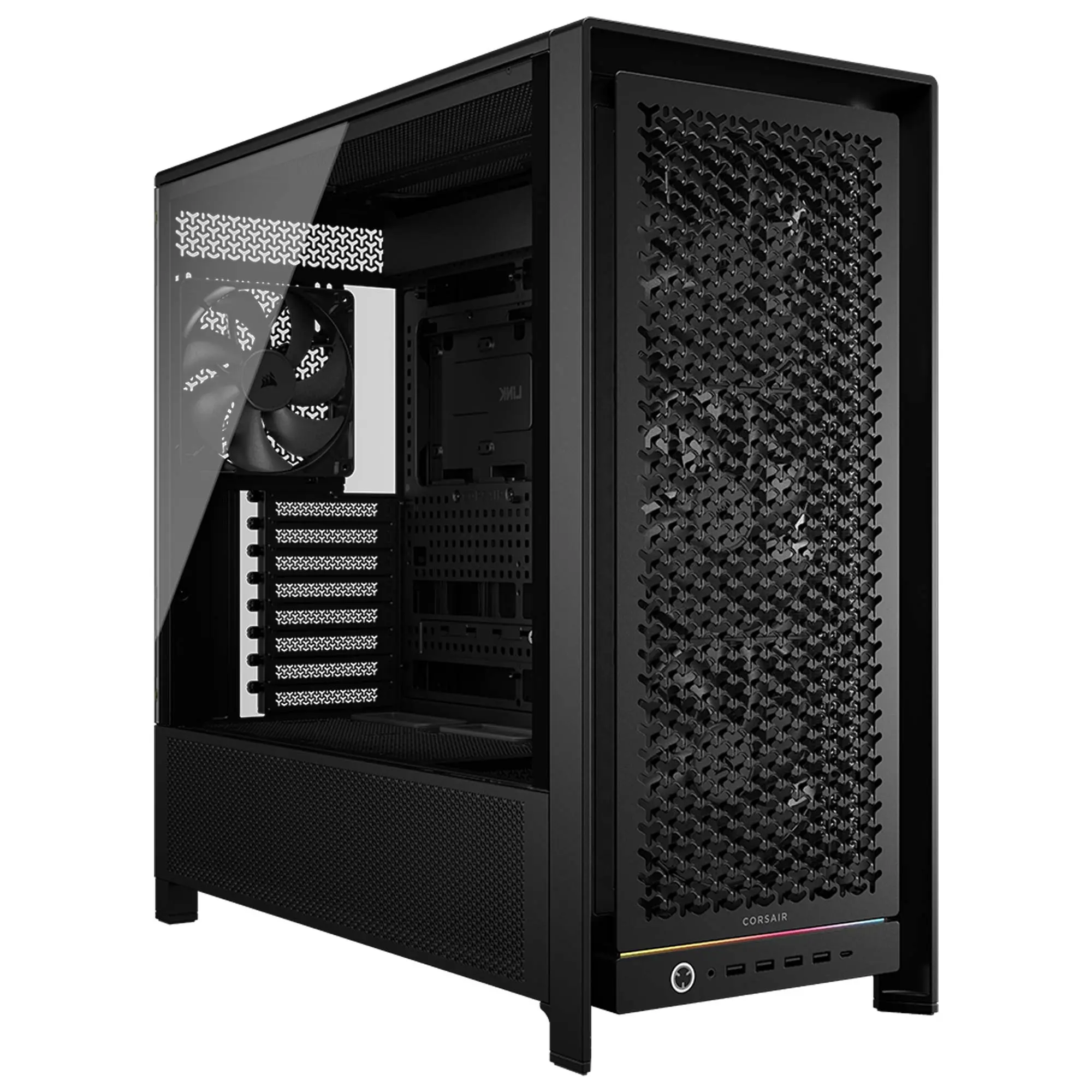 Corsair FRAME 5000D RS Tempered Glass, Mid-Tower - Nero con Finestra