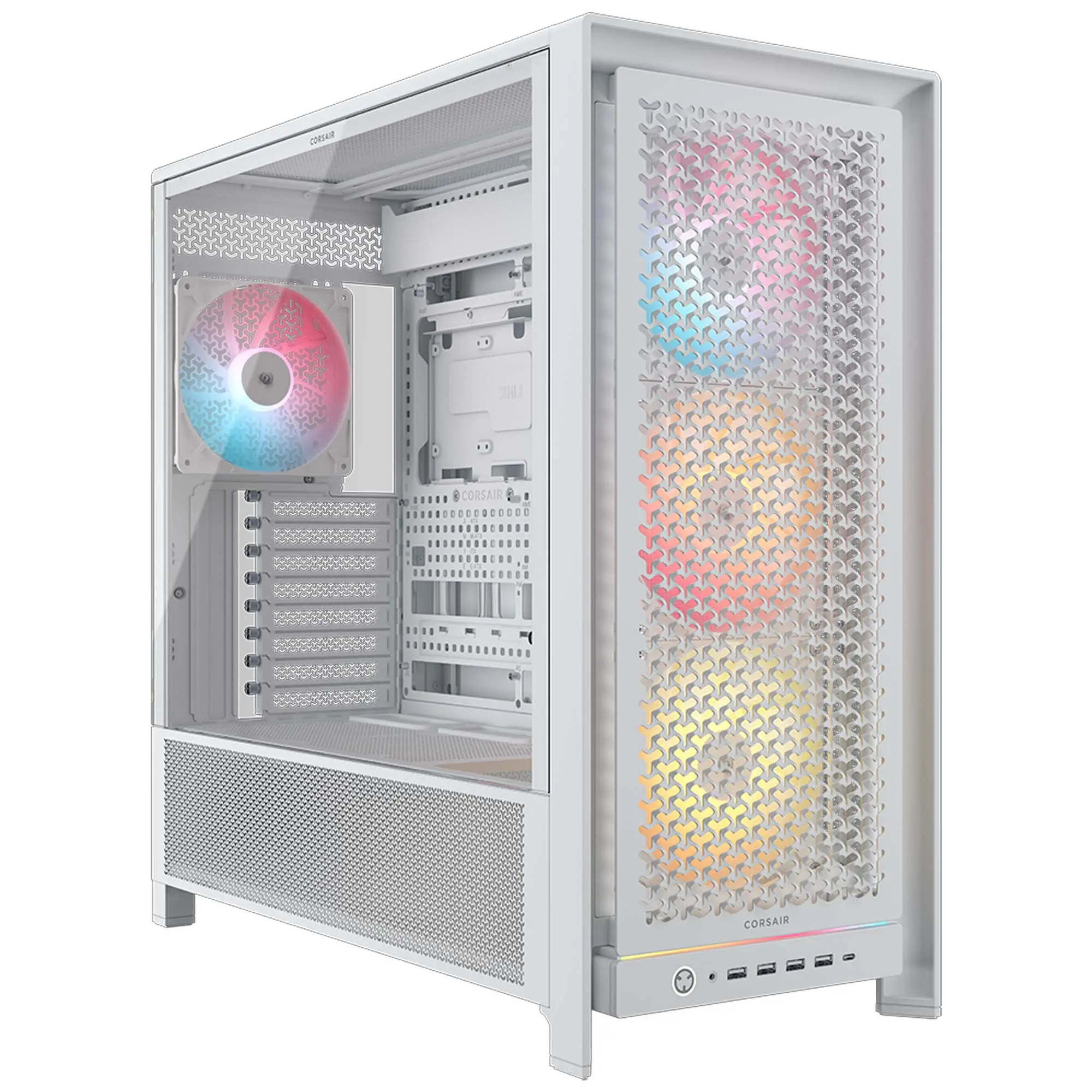 Corsair FRAME 5000D RS ARGB Tempered Glass, Mid-Tower - Bianco con Finestra