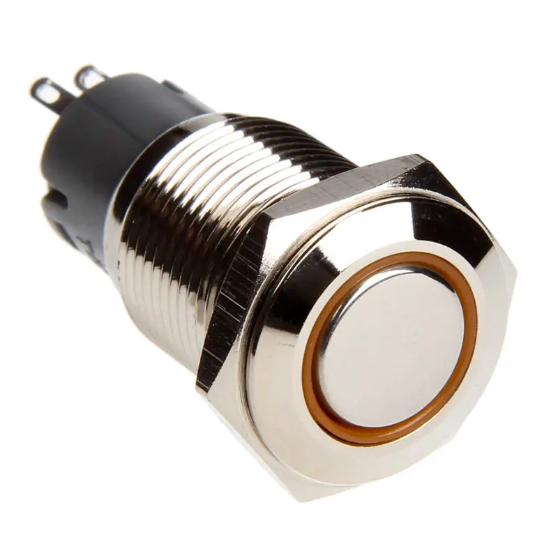 DimasTech Switch / Pulsante 16mm - Silverline - arancione