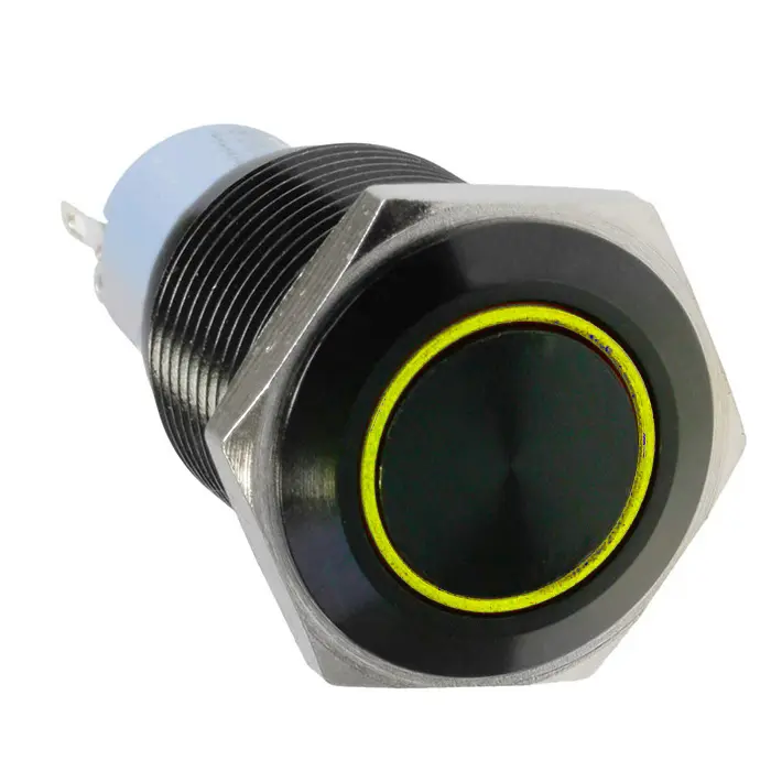 DimasTech Switch / Pulsante 16mm - Blackline - Giallo
