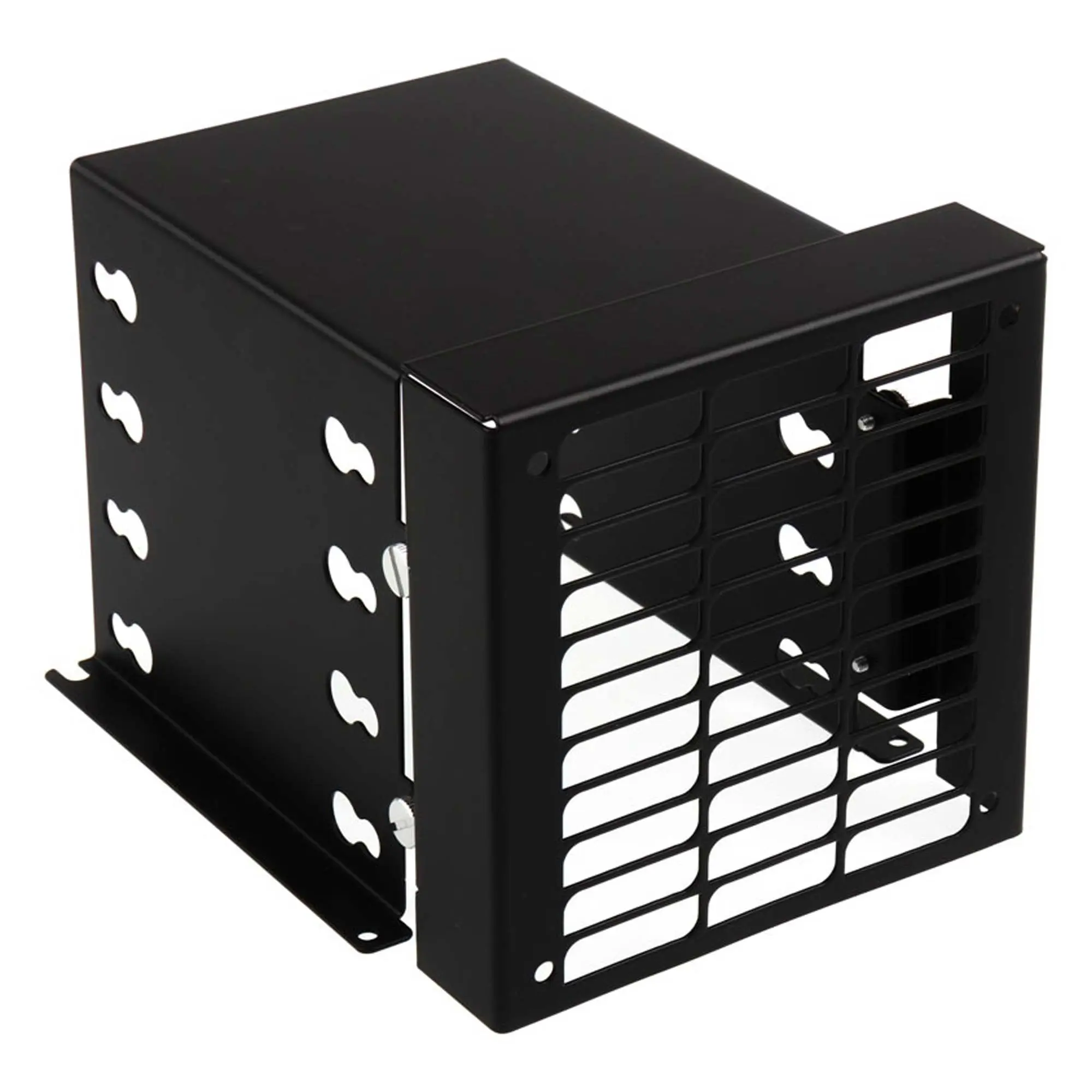 Dimastech Supporto 4 bay x HD 3.5 Pollici con Bay 120 mm - Nero Opaco
