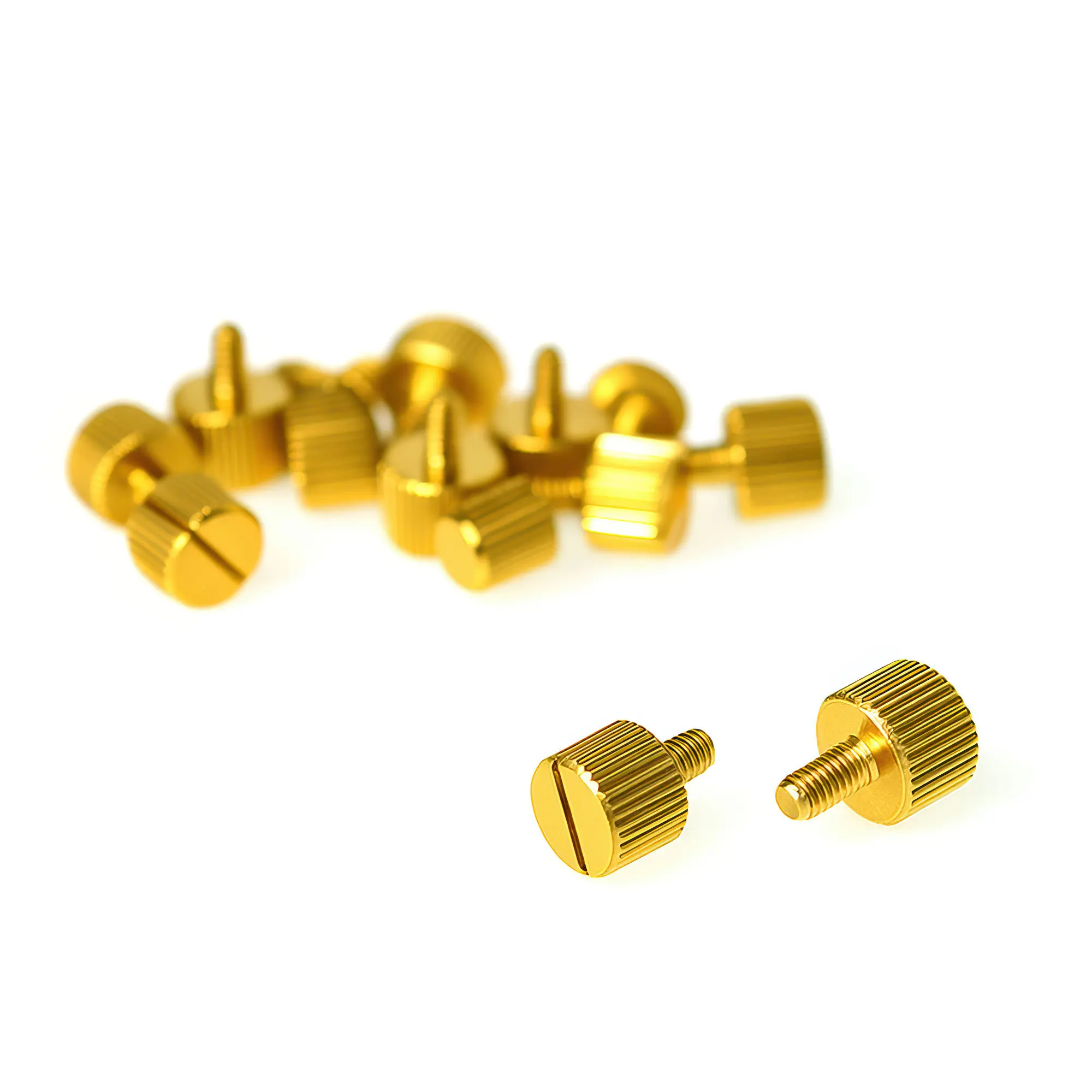 DimasTech Kit Viti Zigrinate 6-32 + M3, 40 Pezzi - Luxury Gold