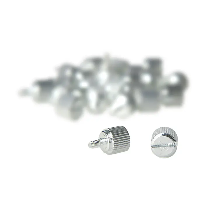 DimasTech Kit Viti Zigrinate 6-32, 10 Pezzi - Argento