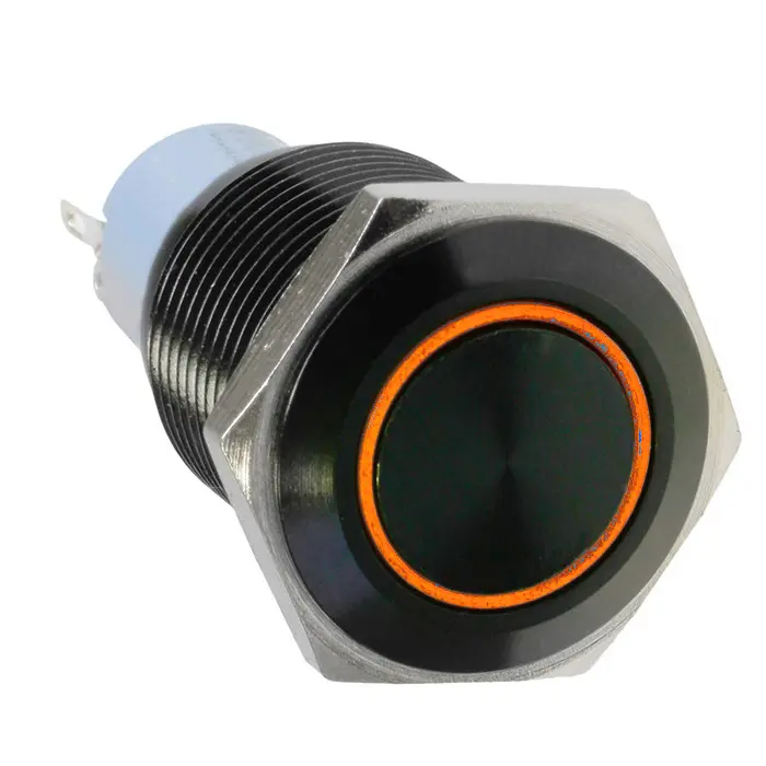 DimasTech Pulsante 25mm - Blackline - Arancione