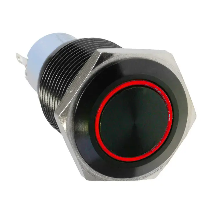 DimasTech Pulsante 25mm - Blackline - Rosso