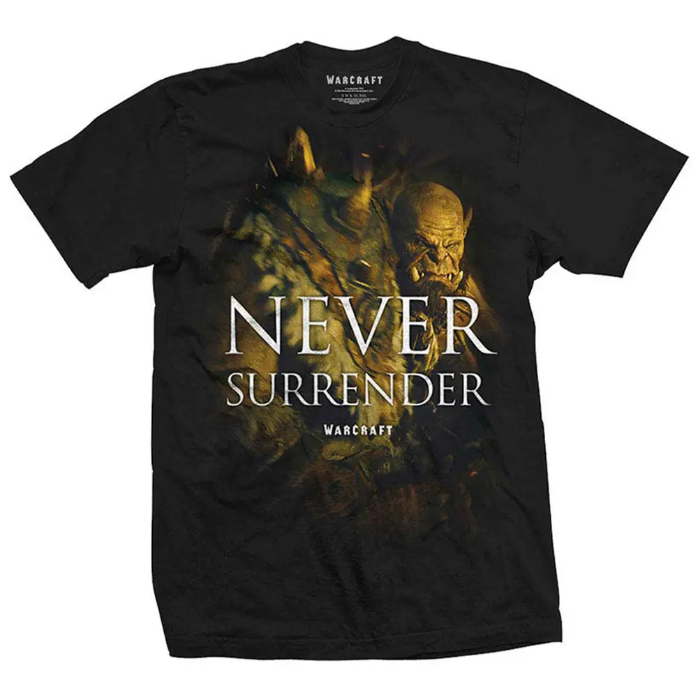 Warcraft T-Shirt Never Surrender - Large