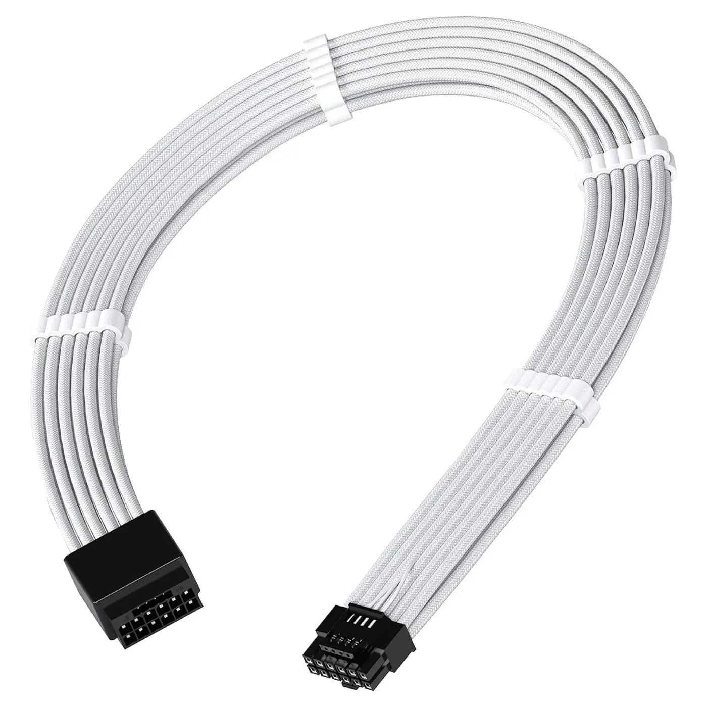 Prolunga GPU PCIe 5.0 da 16Pin (12+4) 12VHPWR a 16Pin - Bianco