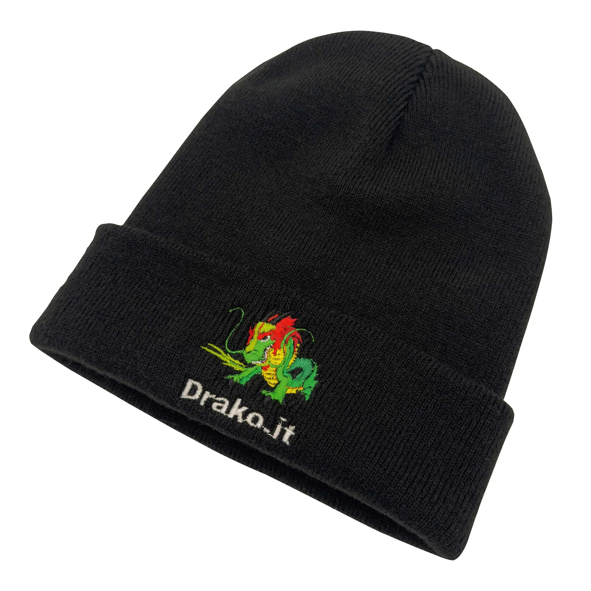 Drako Logo Cuffia Invernale, Taglia Unica - Nero