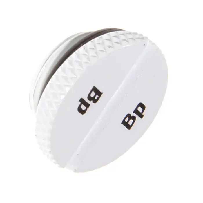 Bitspower Tappo G1/4 - Sottile, Bianco
