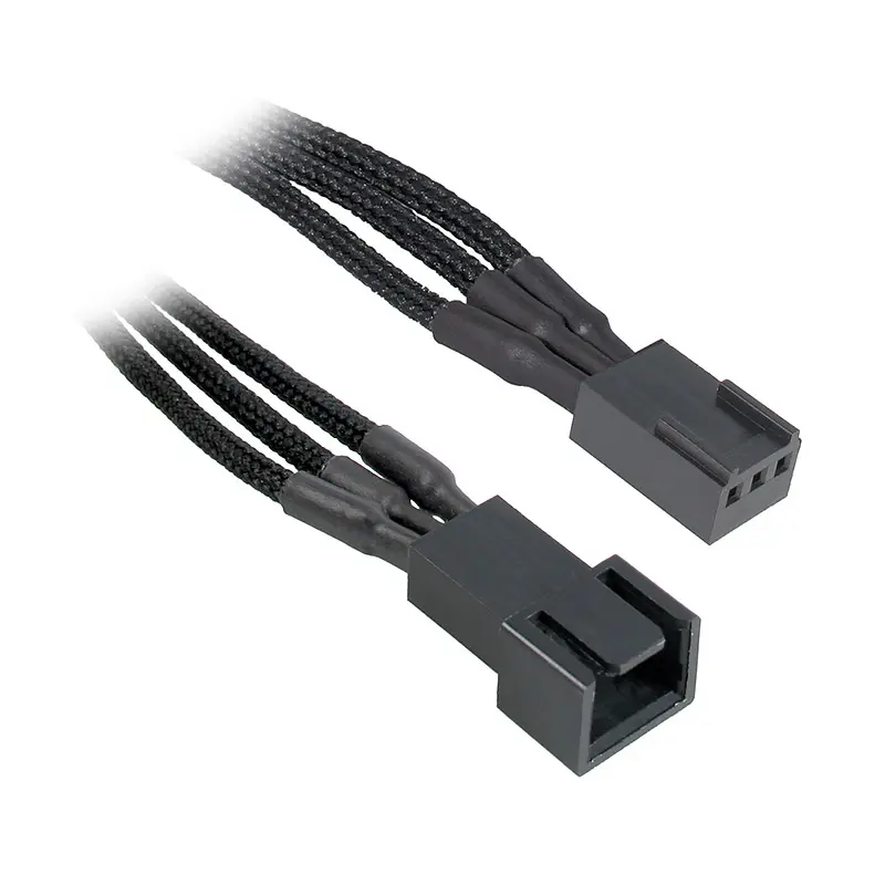BitFenix Prolunga 3-Pin 90cm - Sleeved Nero/Nero