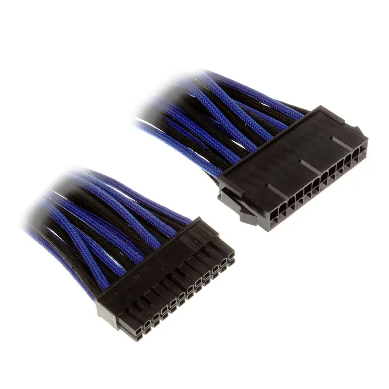 BitFenix Prolunga 24-Pin ATX 30cm - sleeved Blu/Nero