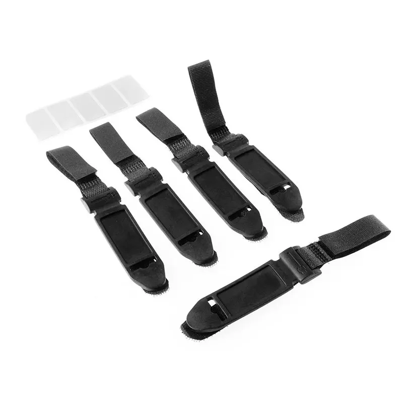 LABEL THE CABLE Kit 5 Fascette in Velcro + Etichette - black