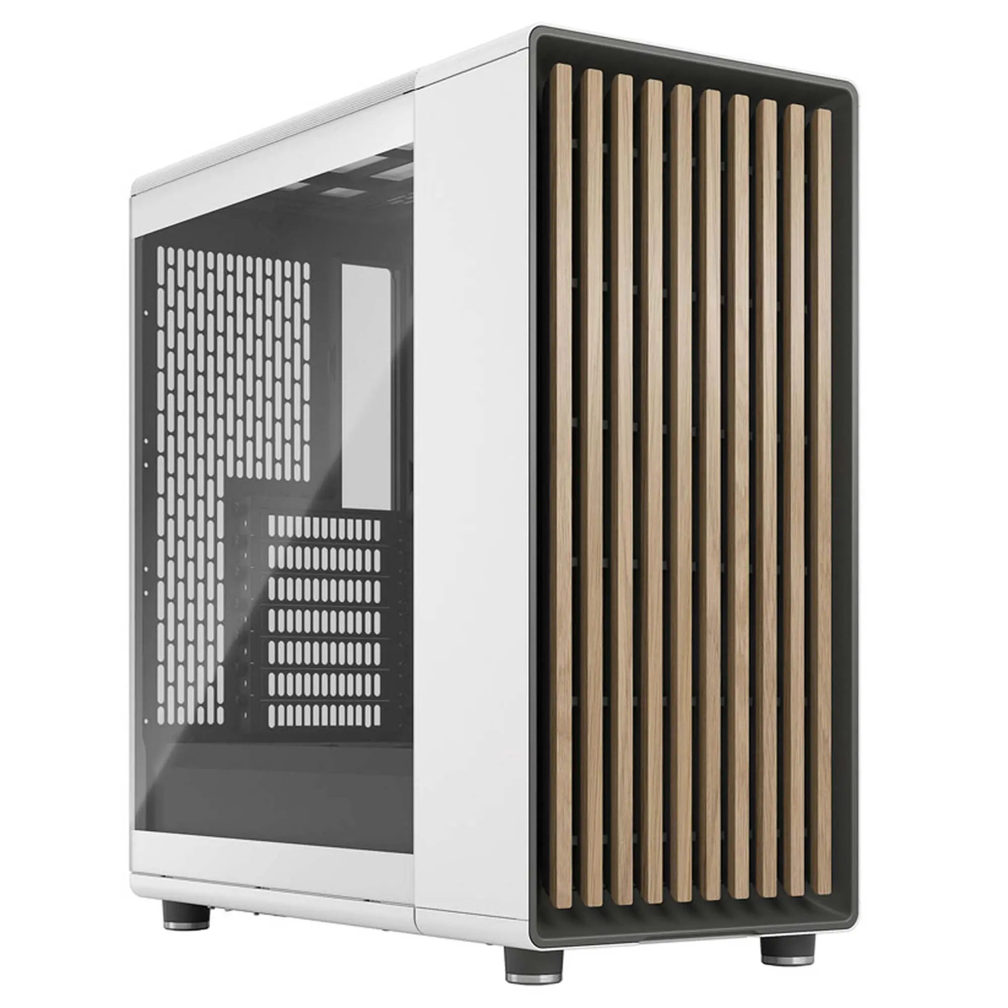 Fractal Design North, Vetro Temperato, Mid-Tower - Bianco