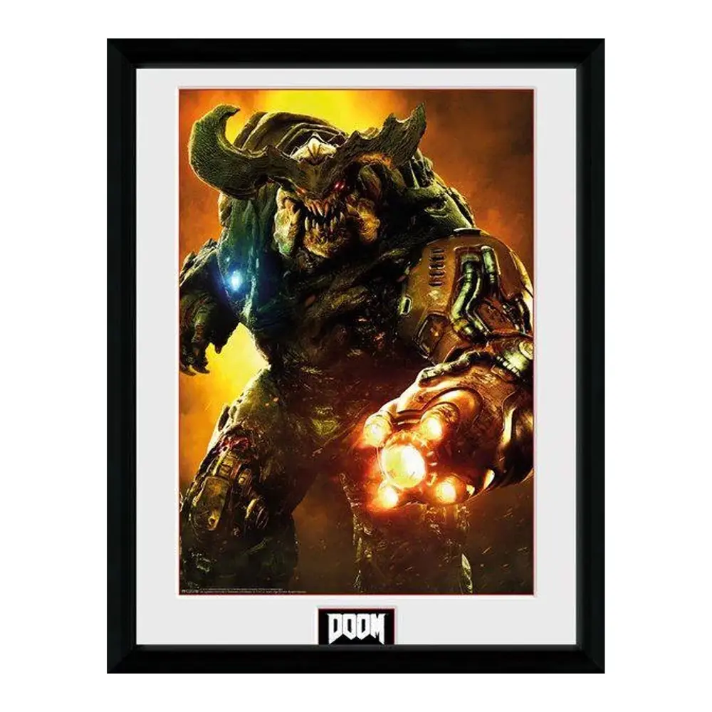 Doom Framed Poster Cyber Demon - 45 x 34 cm