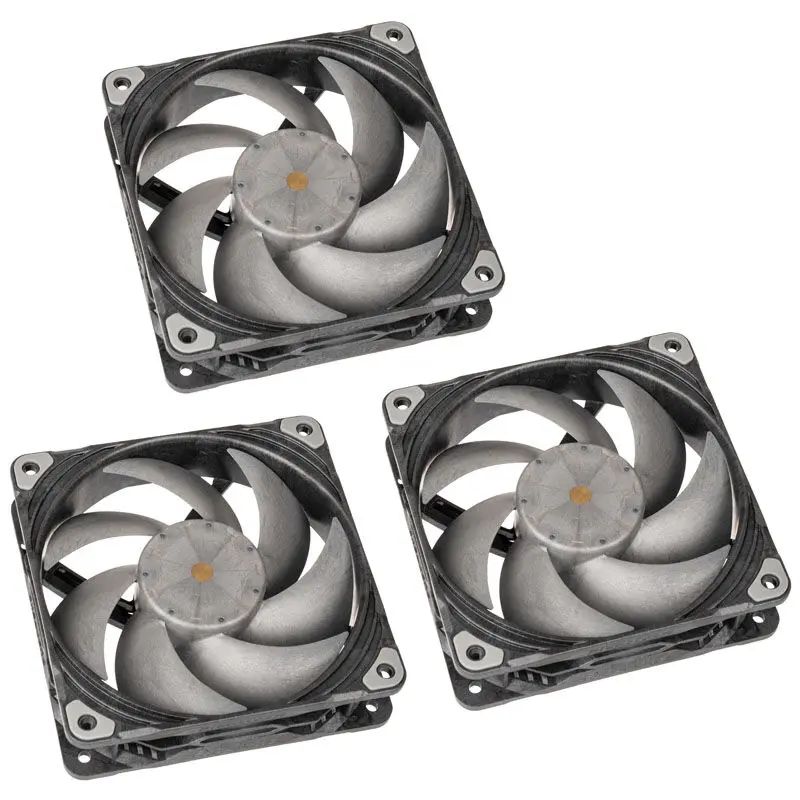PHANTEKS Ventole T30 PWM 120mm, Kit 3 Pezzi - Nero