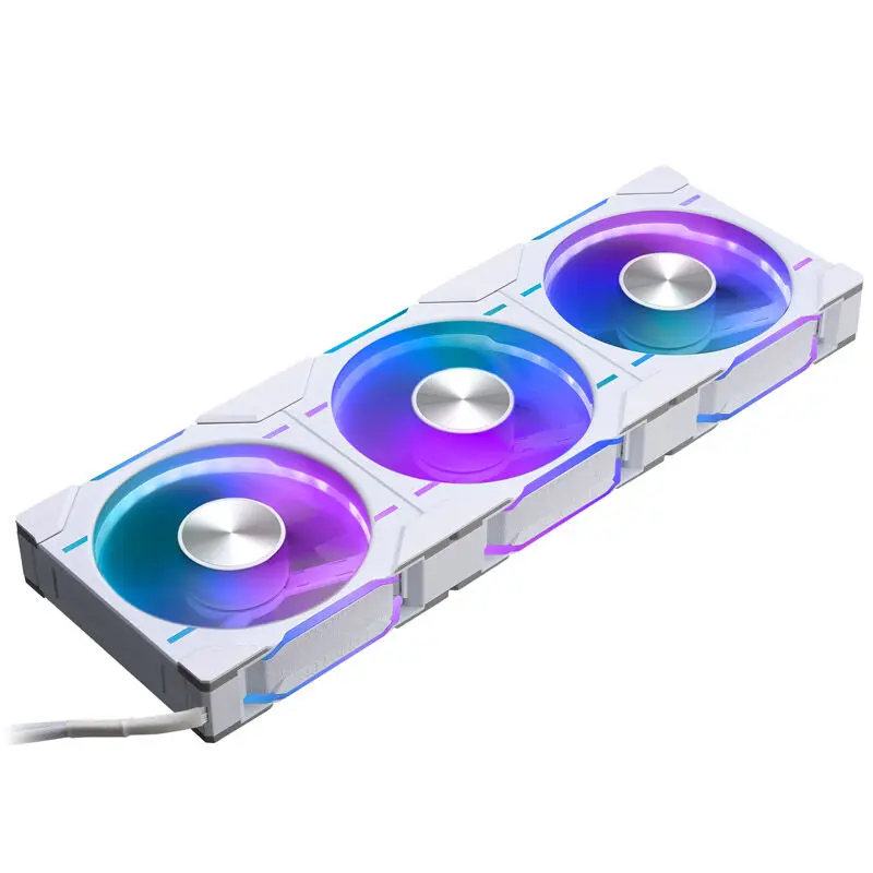 PHANTEKS D30 PWM Reverse Airflow D-RGB, 3 pcs, 120mm - Bianco
