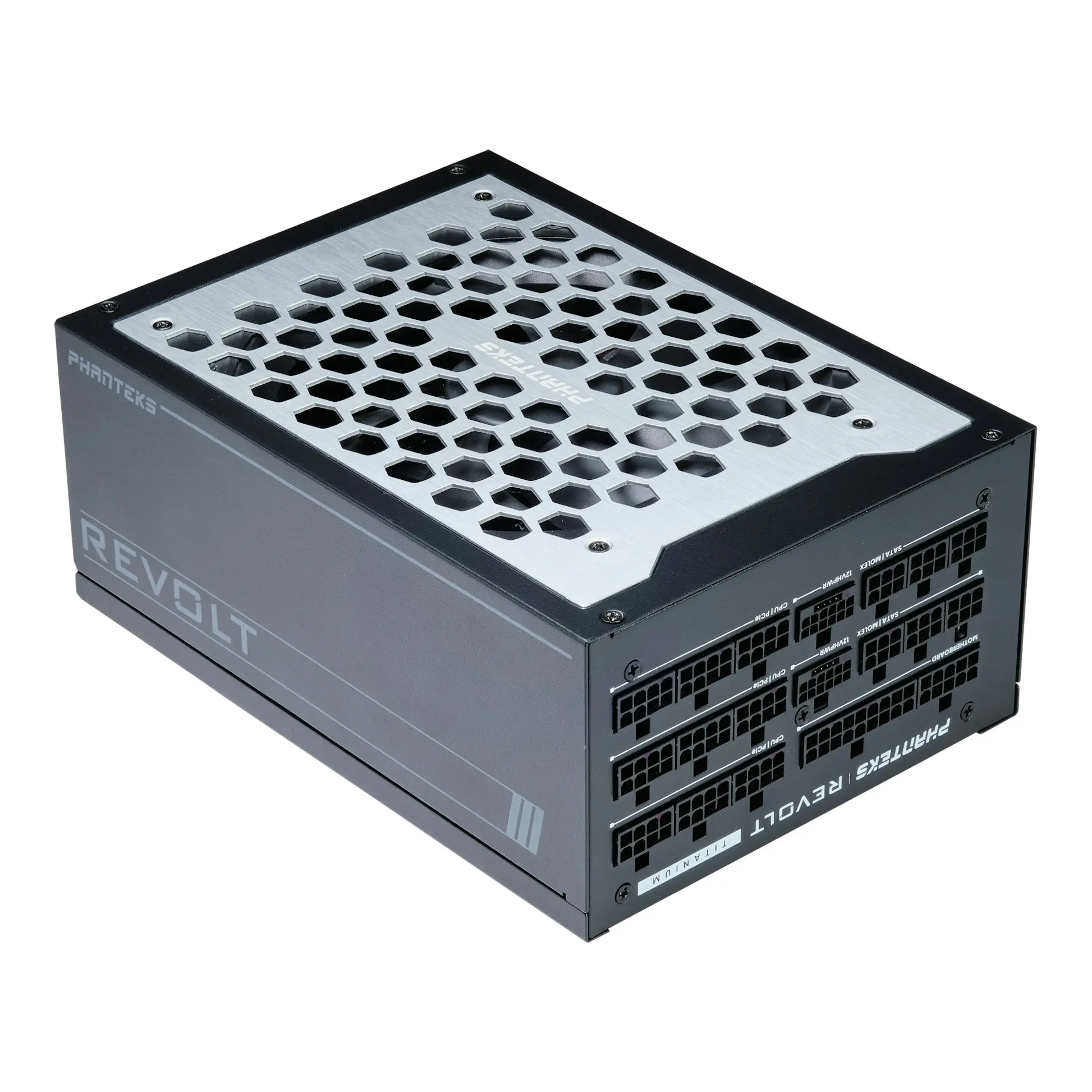 Phanteks Revolt 1600W Titanio, ATX 3.0, PCIe 5.0 - Completamente Modulare - Nero