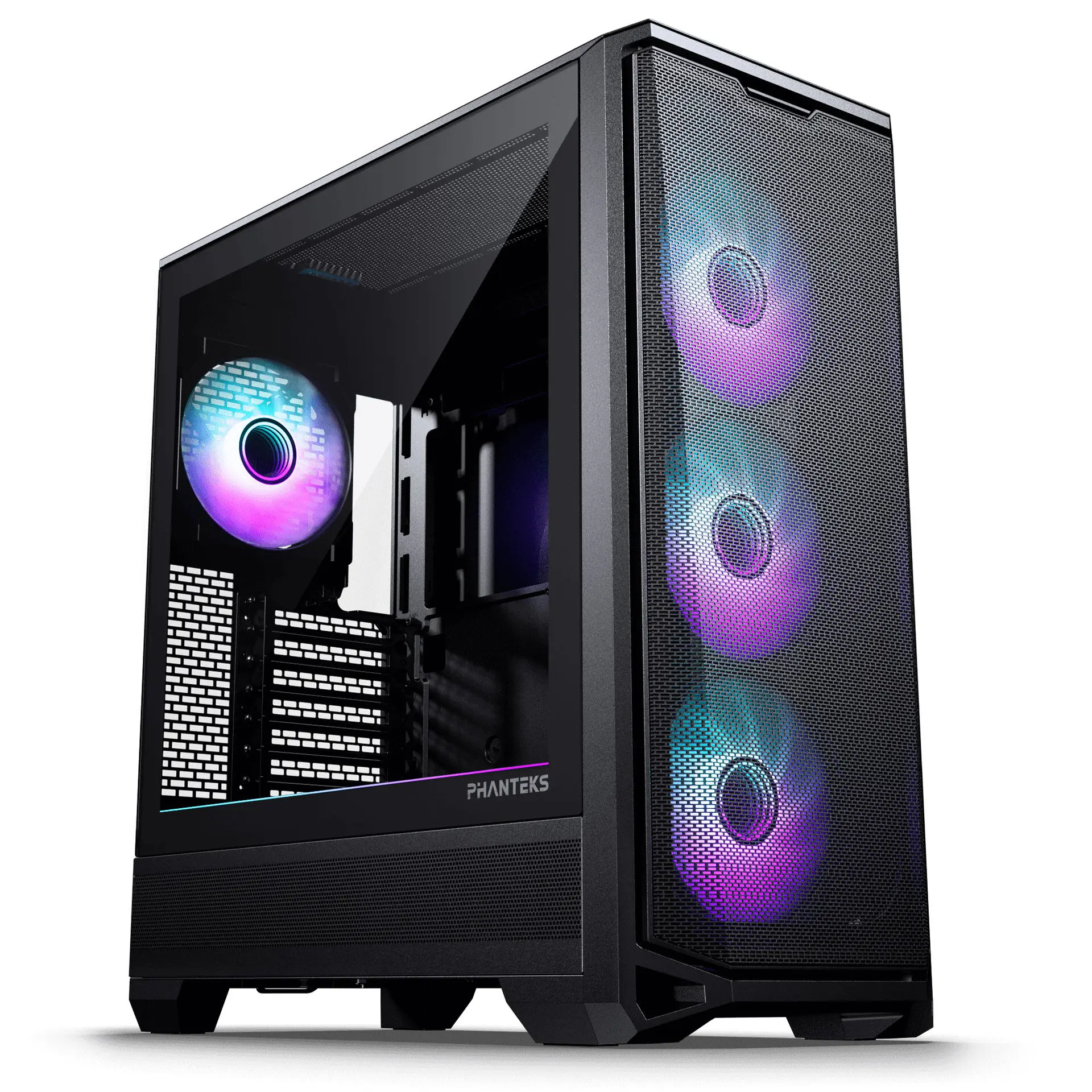 Phanteks Eclipse G400A Midi-Tower - Tempered Glass, DRGB - Nero