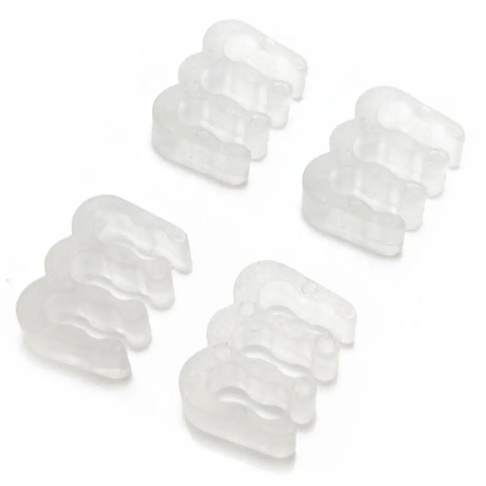 XSPC Sleeved Cable Comb, 6 Pin PCI-E, 4 Pack - Frosted