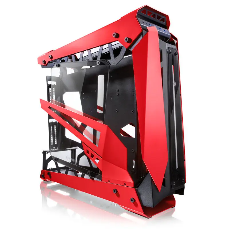 Raijintek NYX PRO Showcase Case, Tempered Glass - Rosso