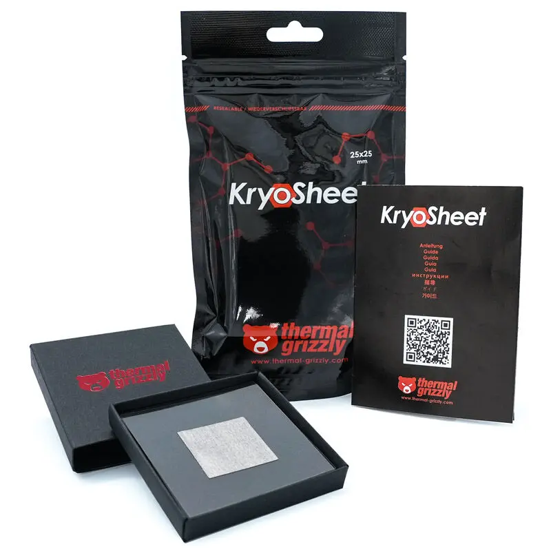 Thermal Grizzly KryoSheet Pad Termico - 25 × 25 × 0,2 mm
