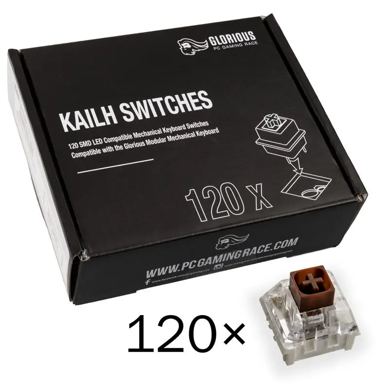 Glorious PC Gaming Race Kailh Box Brown Switch …