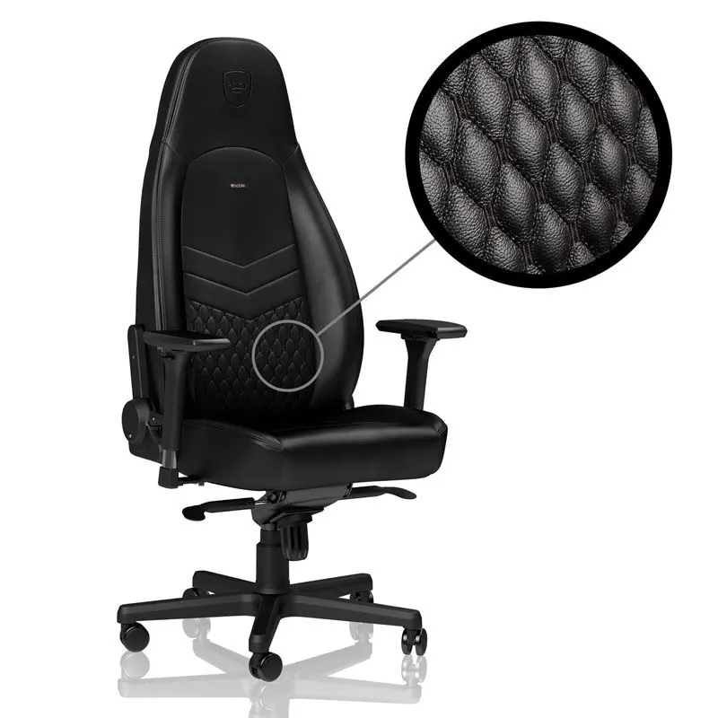noblechairs ICON Real Leather Gaming Chair - Nero