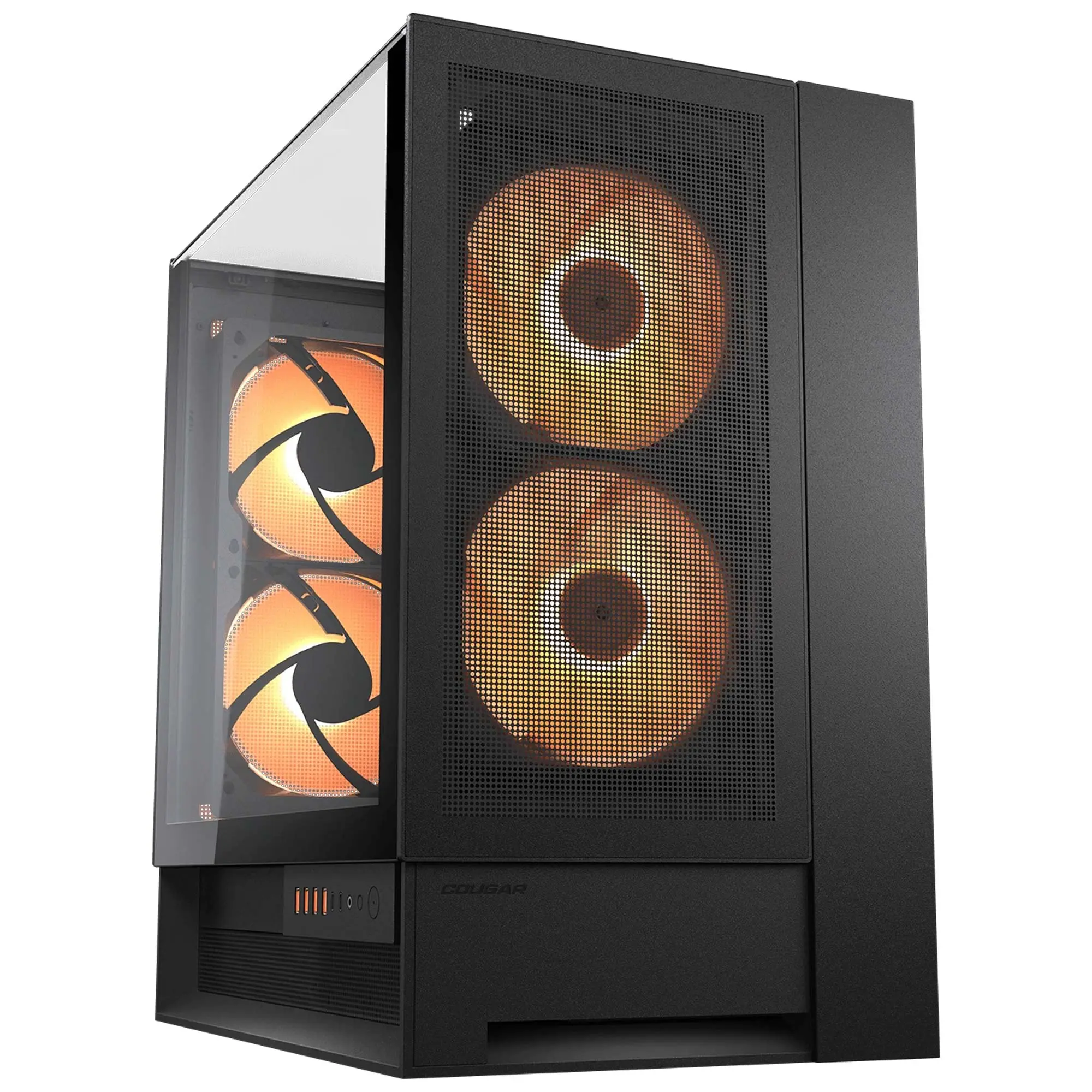 Cougar OmnyX, Mid-Tower, Vetro Temperato - Nero