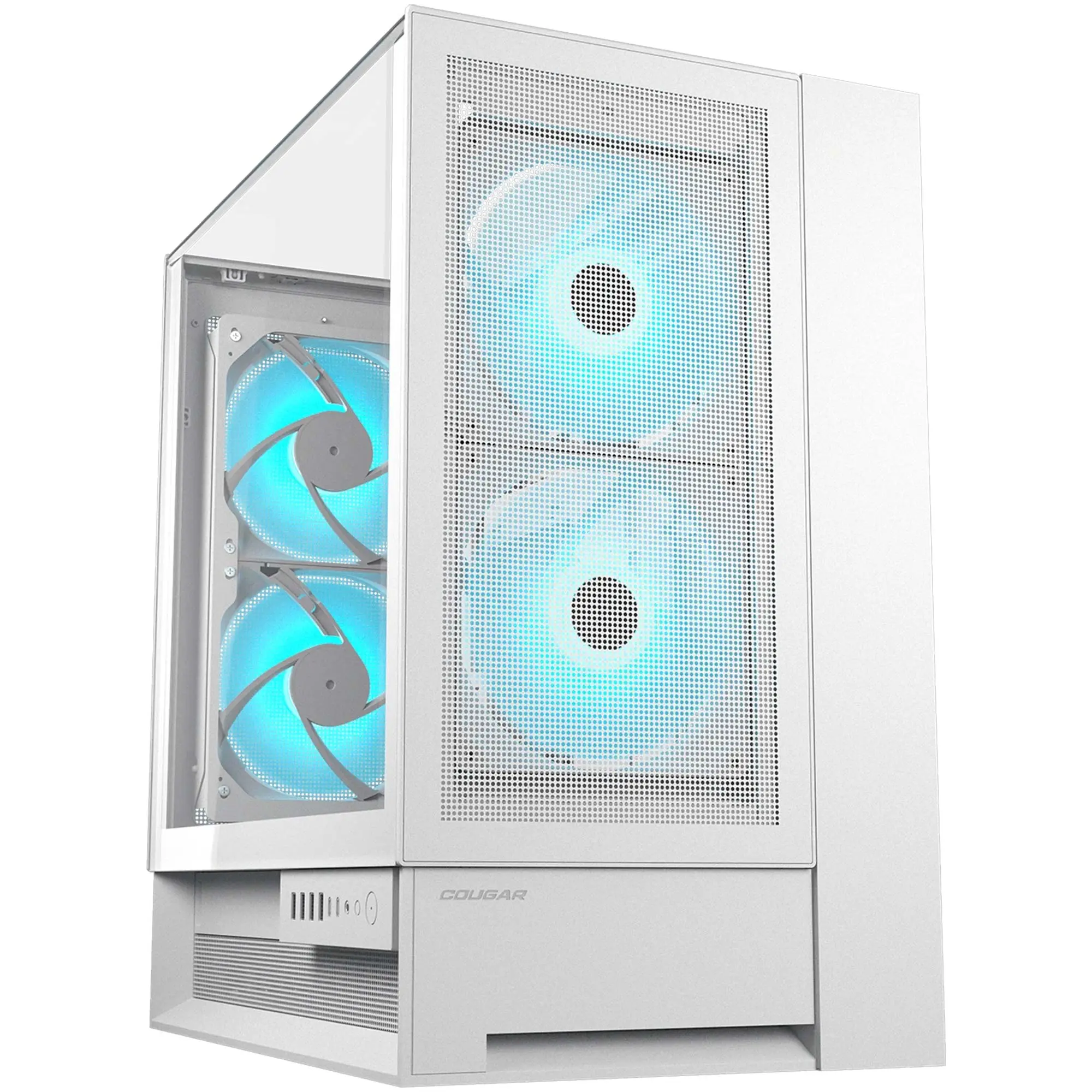 Cougar OmnyX, Mid-Tower, Vetro Temperato - Bianco