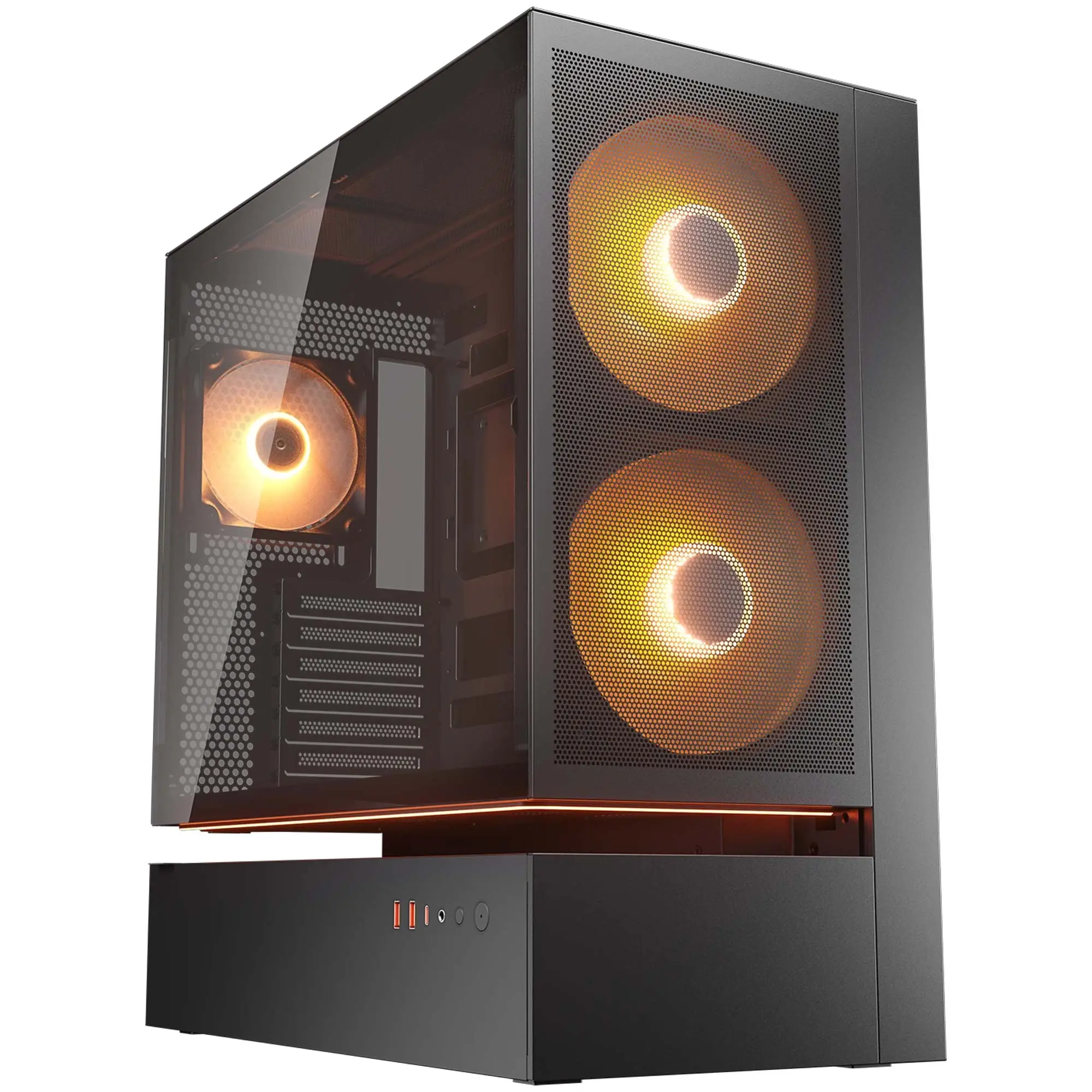Cougar CFV235 Mesh, Mid-Tower, Vetro Temperato - Nero