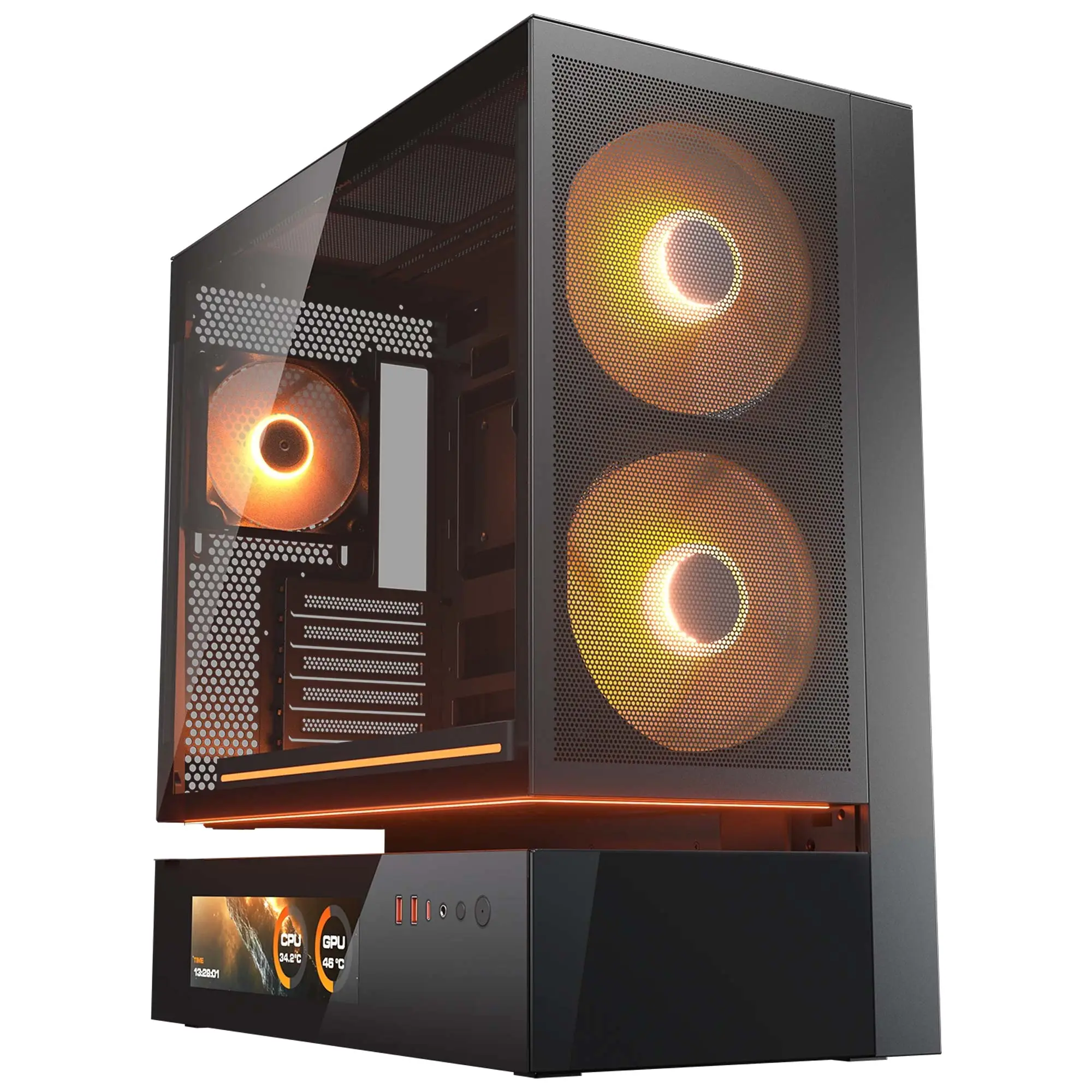 Cougar CFV235 Mesh Vision, Mid-Tower, Vetro Temperato - …