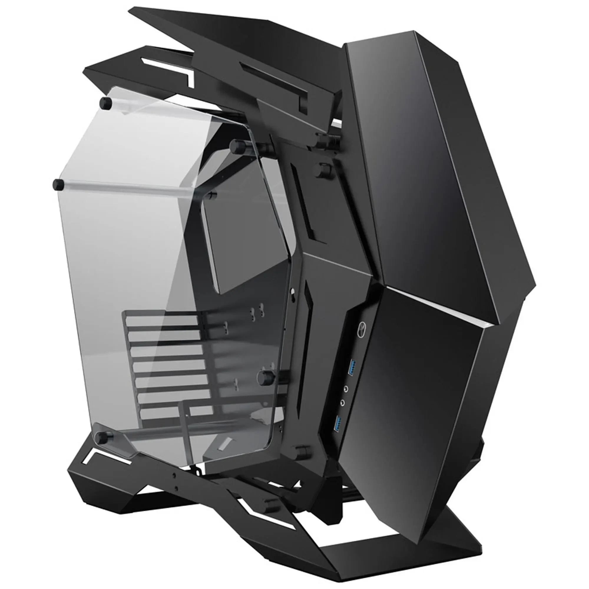 Jonsbo MOD3 Showcase, Tempered Glass - Nero