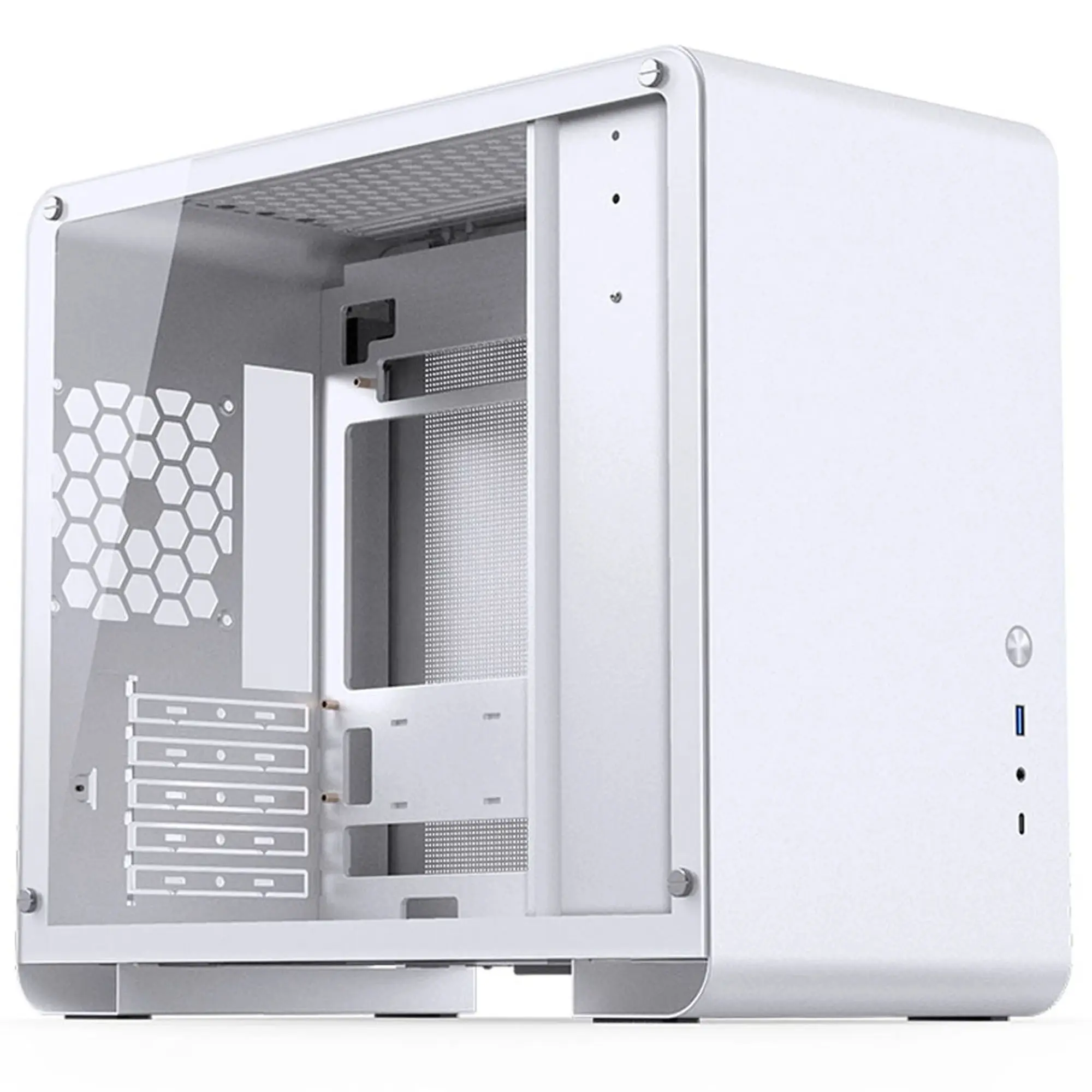 Jonsbo U4 Mini, Micro-ATX, Vetro Temperato - Bianco