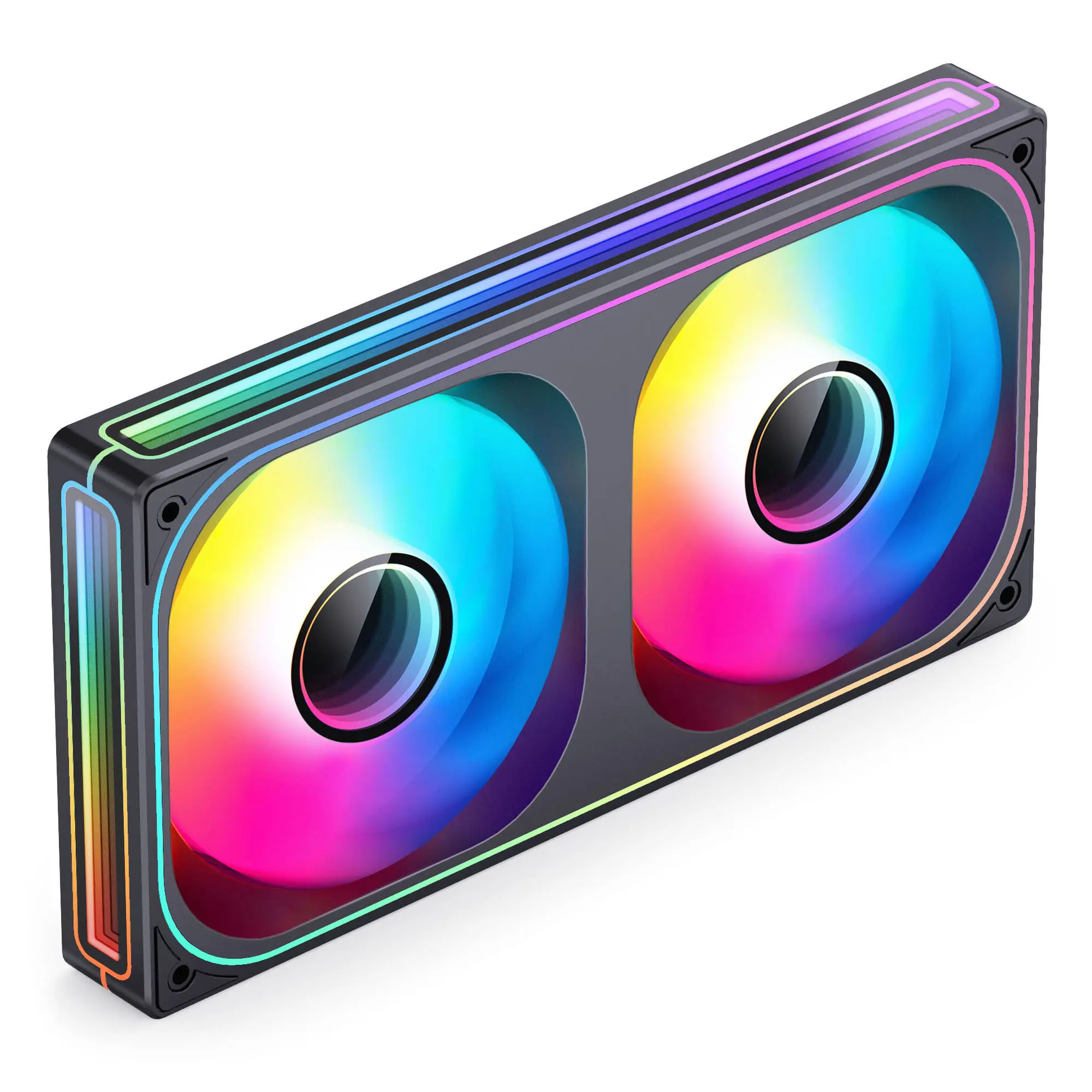 Jonsbo ZB-240 Infinity Mirror ARGB PWM Reverse, 240mm (2x 120) - Nero