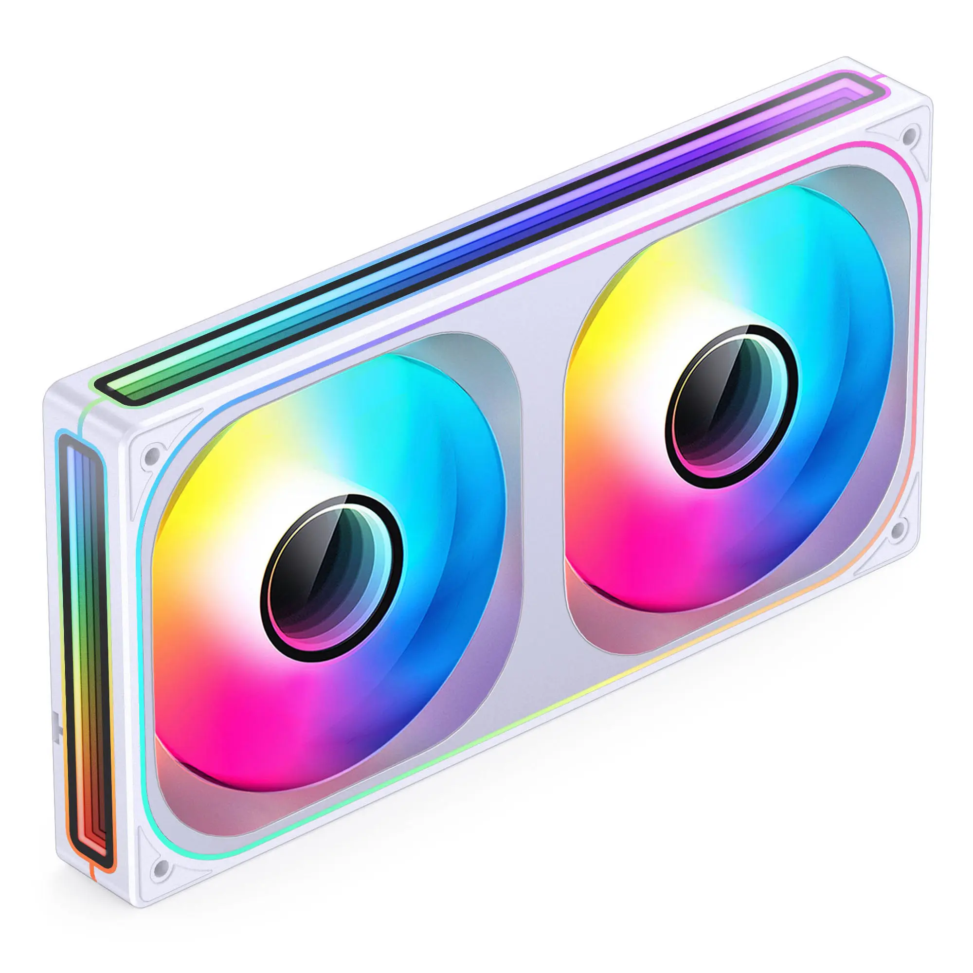 Jonsbo ZB-240 Infinity Mirror ARGB PWM Reverse, 240mm (2x 120) - Bianco