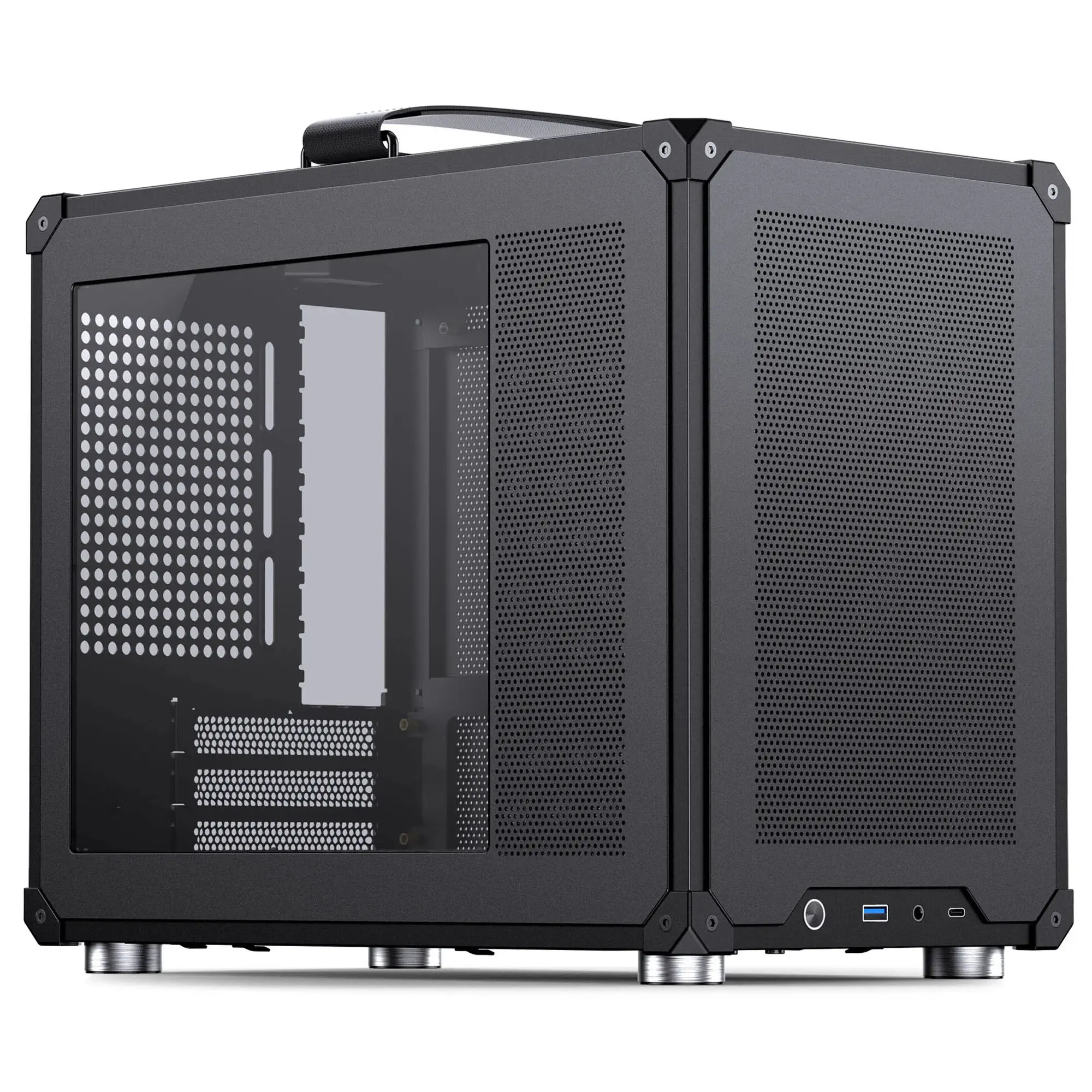 Jonsbo C6 Max, Micro-ATX, Alluminio - Nero