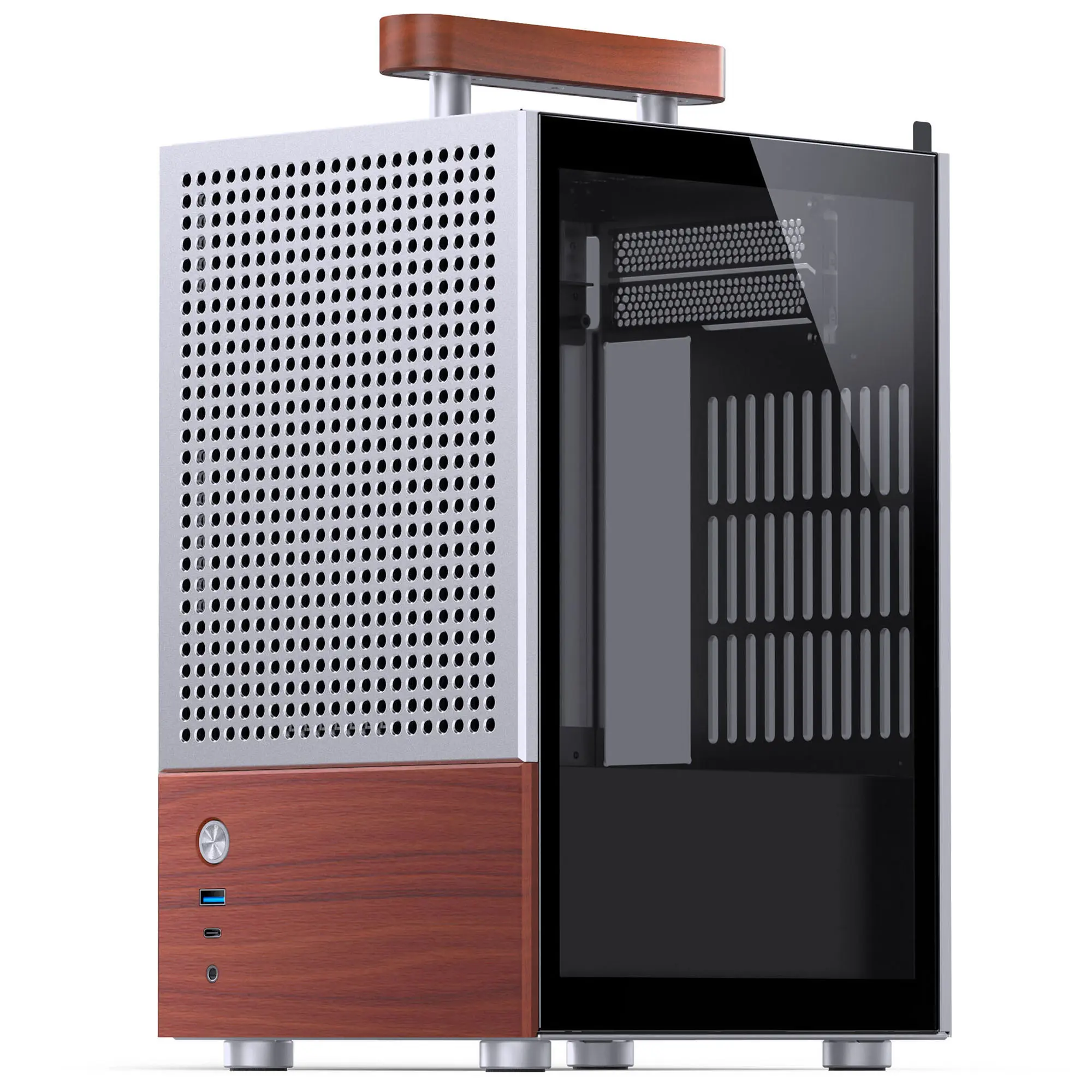 Jonsbo T6, Micro-ATX, Vetro Temperato - Silver