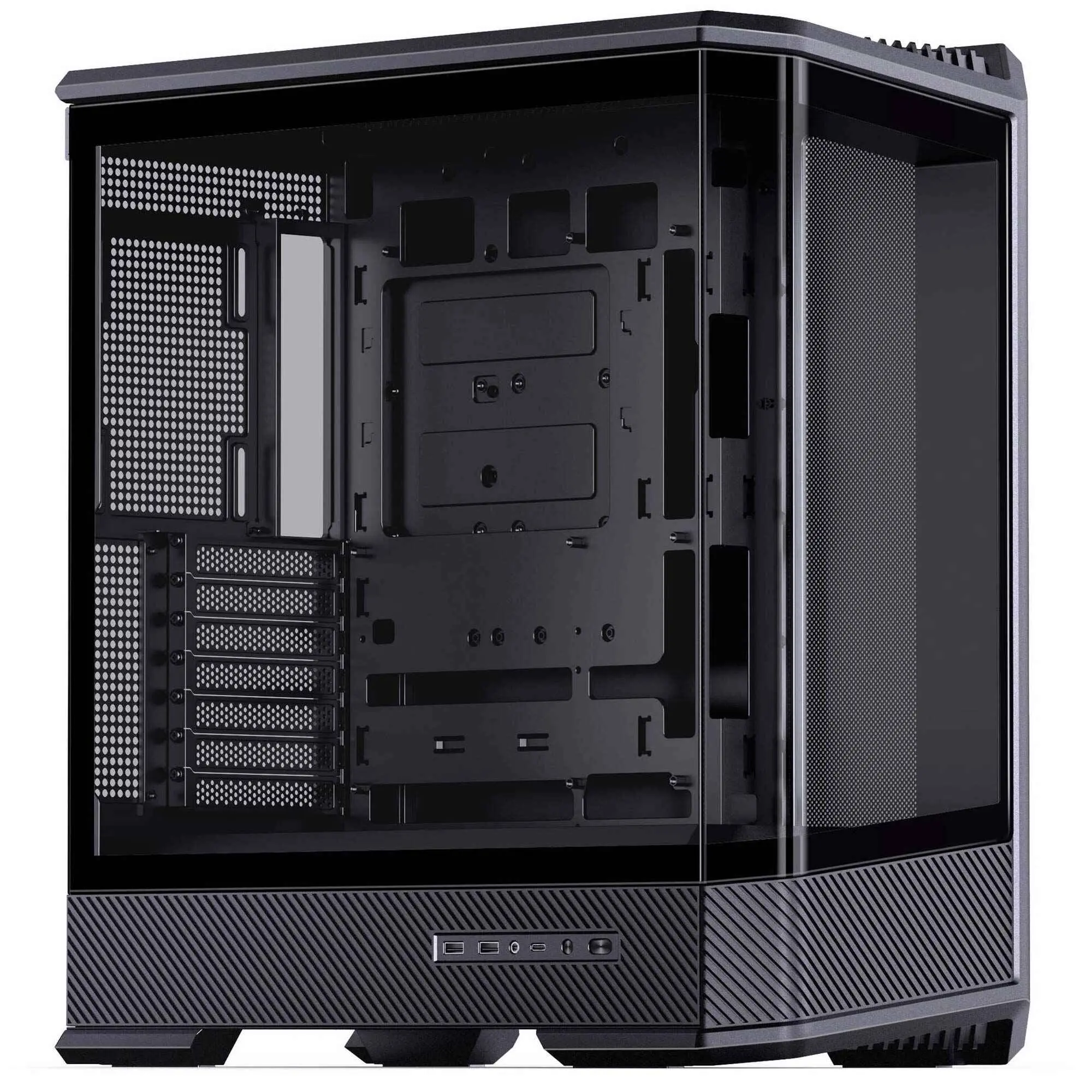 Jonsbo D400 ATX, Vetro Temperato - Nero