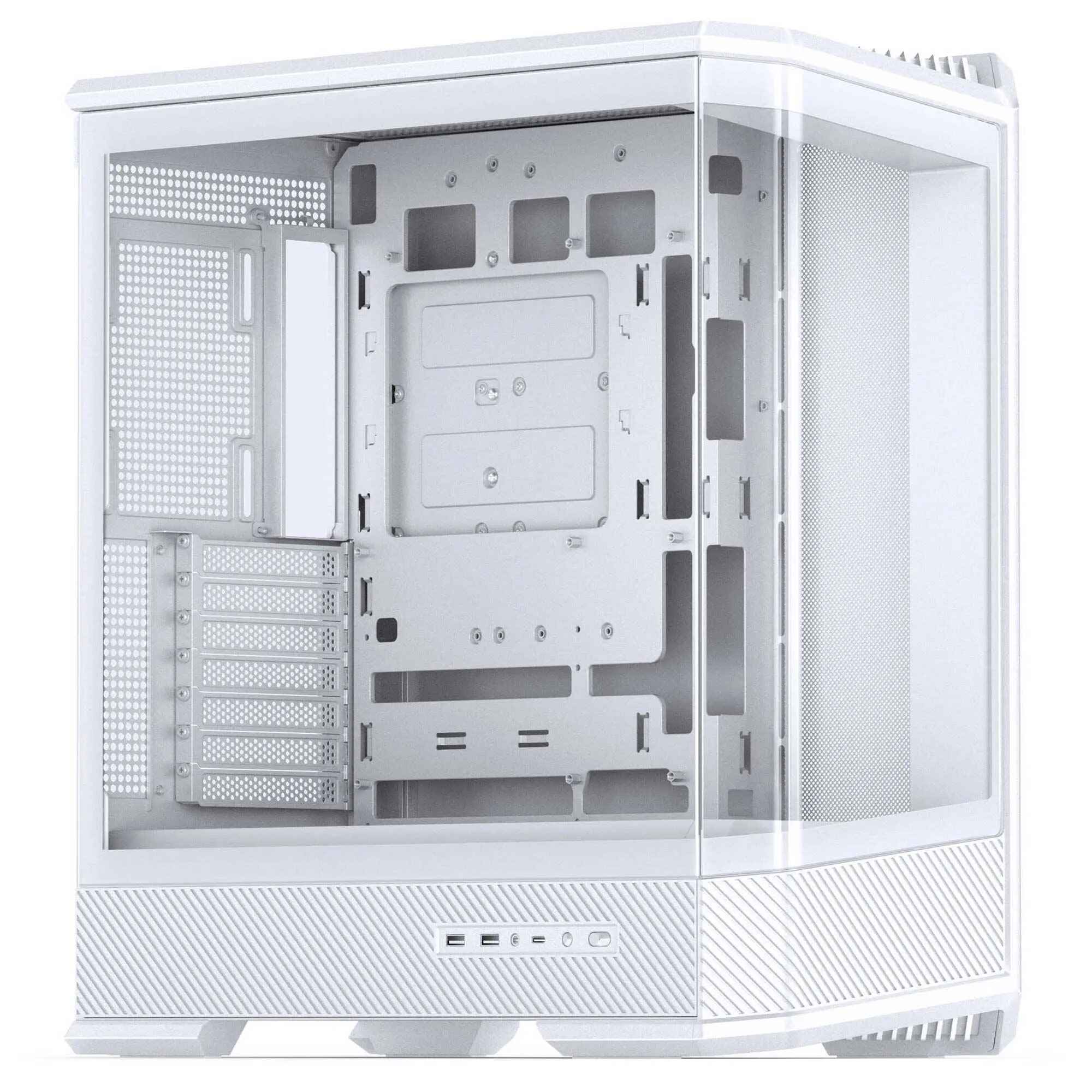Jonsbo D400 ATX, Vetro Temperato - Bianco