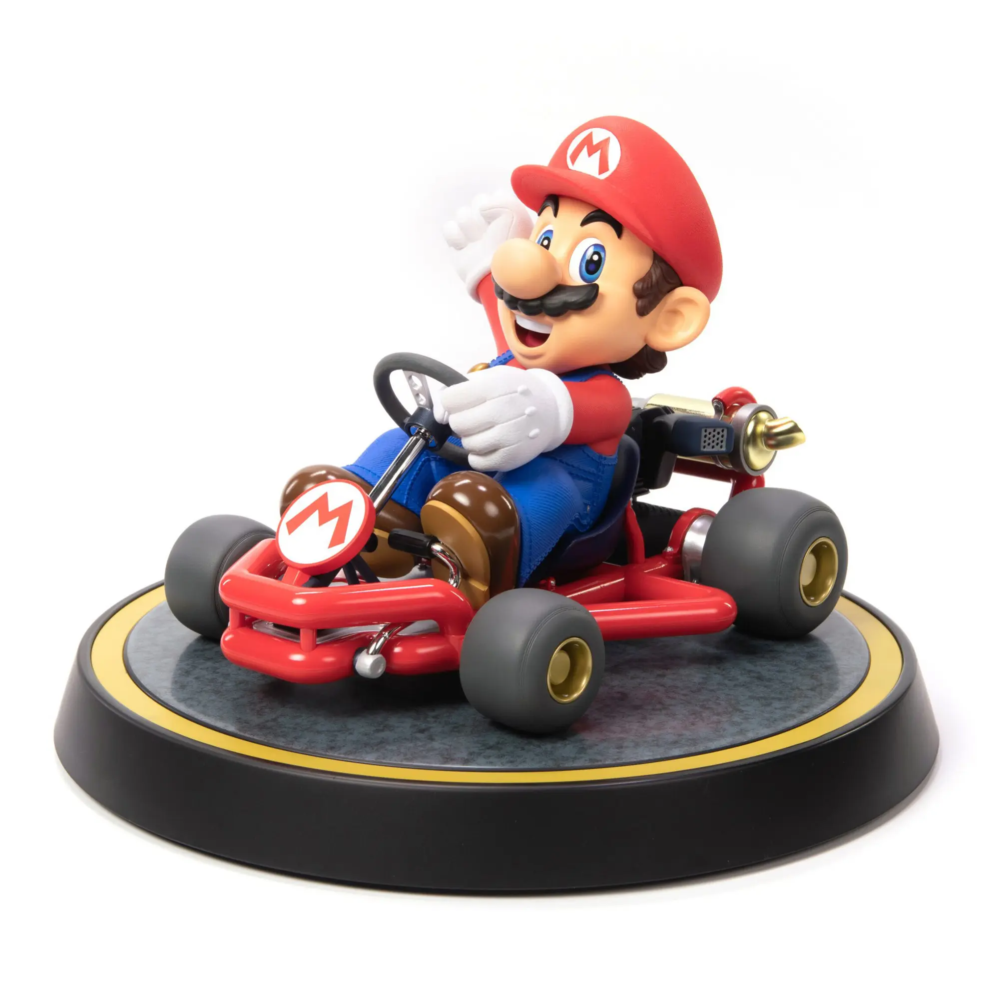 First 4 Figures Mario Kart Mario PVC Painted …