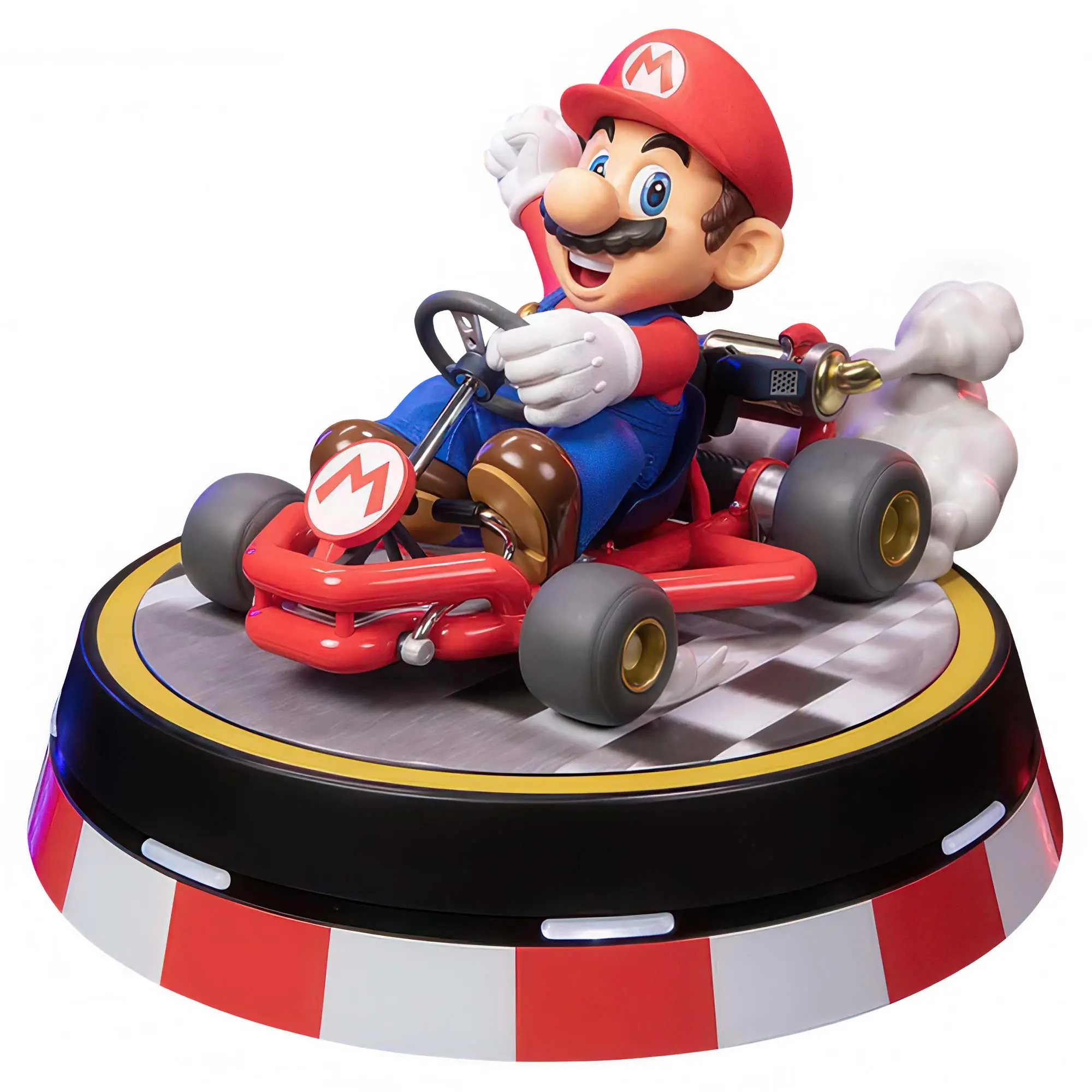 First 4 Figures Mario Kart Mario PVC Painted Deluxe Statue - 22 cm
