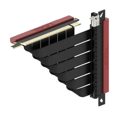 Ssupd Cavo Riser PCIe 4.0, angolato, 140 mm - Nero