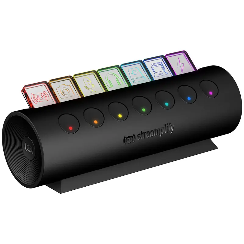 Streamplify HUB CTRL 7 slot, RGB, 12V, alimentazione EU - Nero
