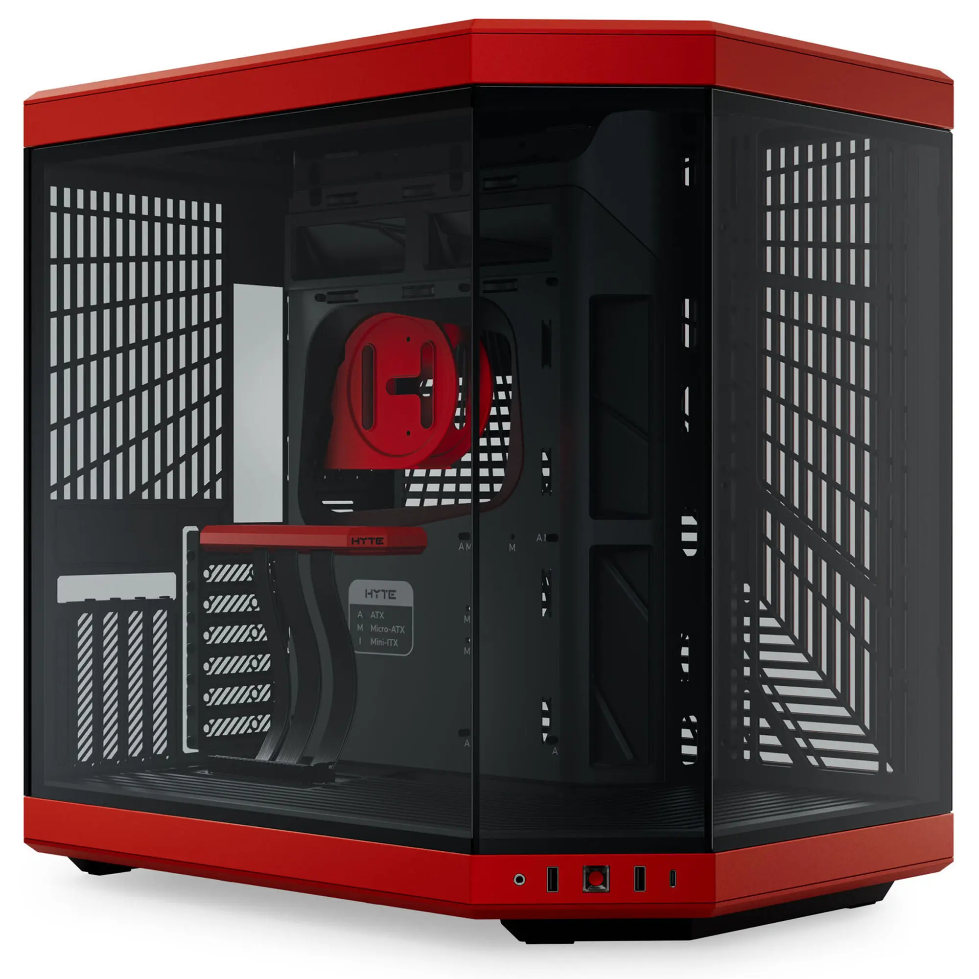 HYTE Y70 Black Cherry - Rosso/Nero